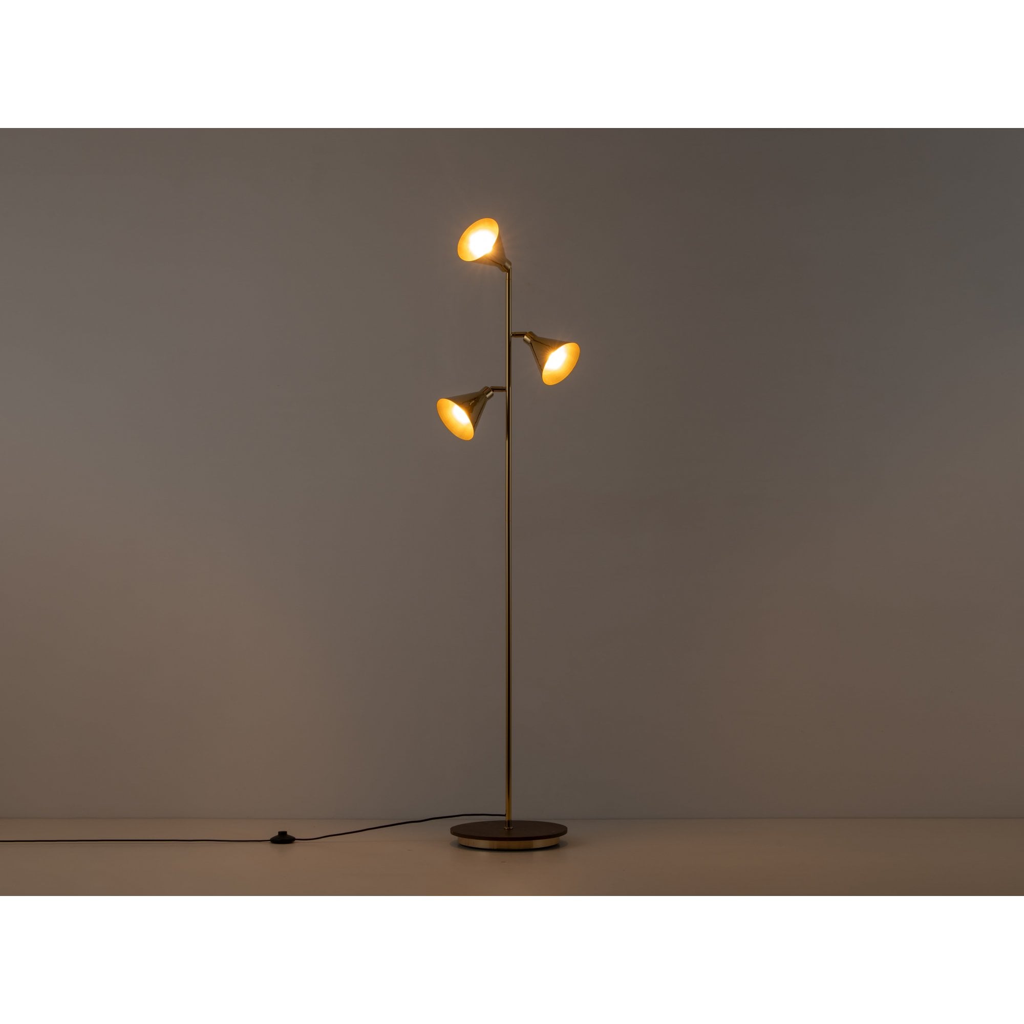houseof. Cone Floor Lamp - Brass
