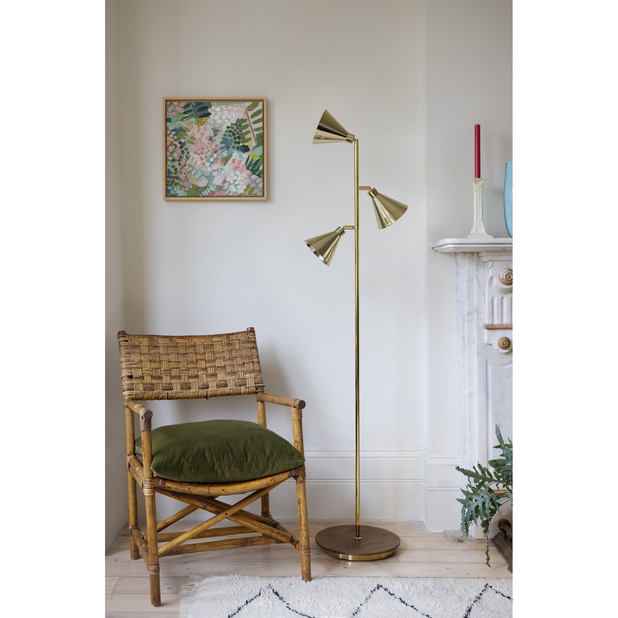 houseof. Cone Floor Lamp - Brass