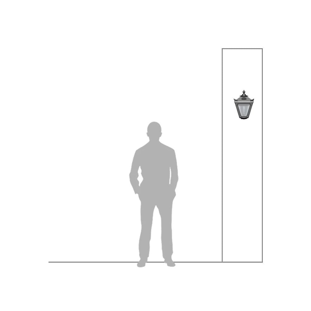 Harte Victorian 0.37m Traditional Bulkhead Light - Cast Iron