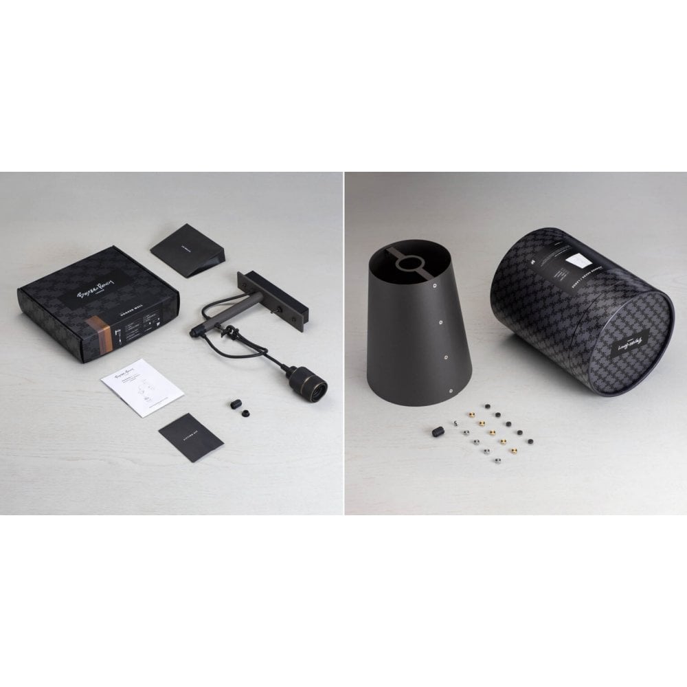 Buster + Punch Hooked Wall Light - Large - Graphite