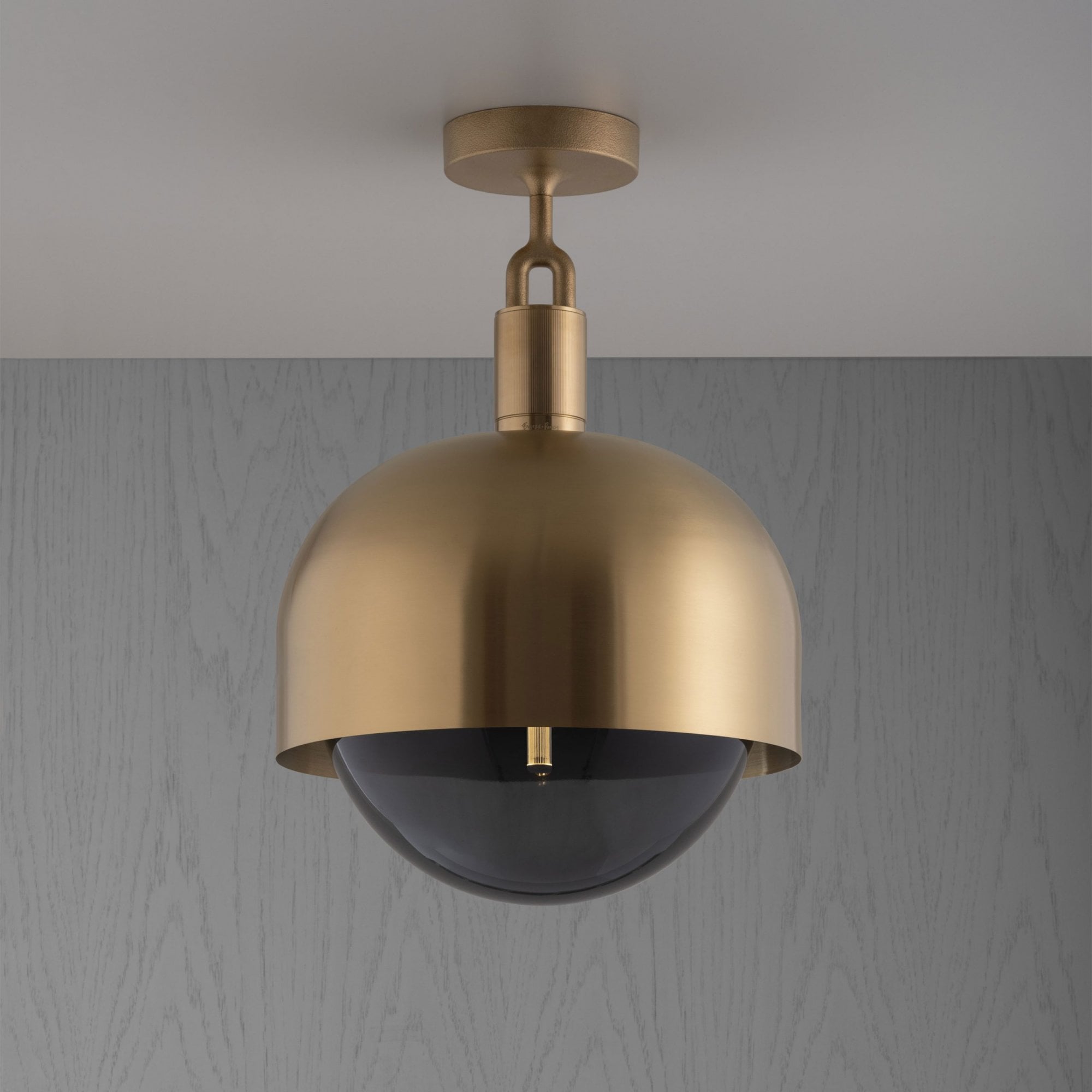 Buster + Punch Forked Ceiling Smoked Globe Shade - Large