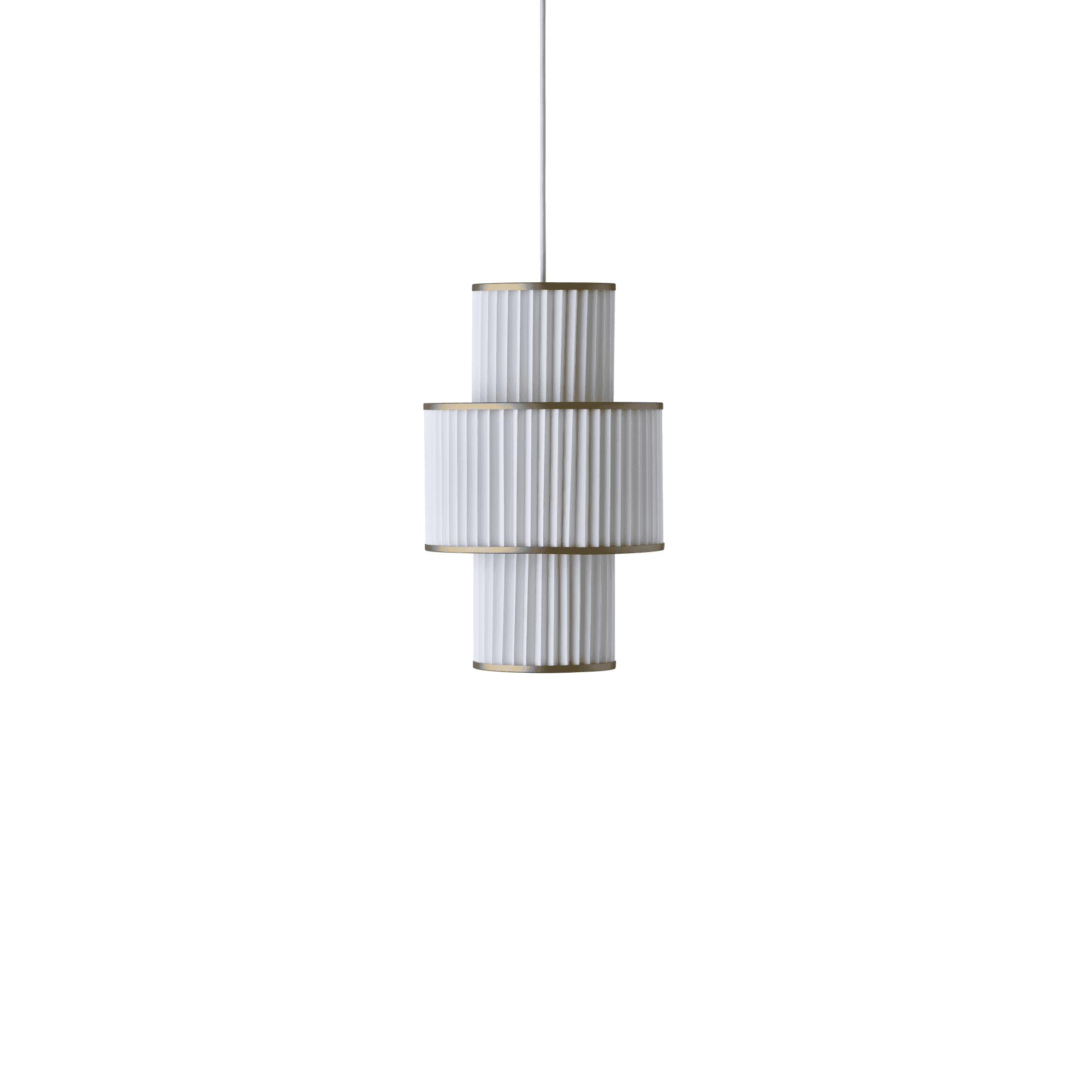 Le Klint 111 Plivello Pendant - White & Gold