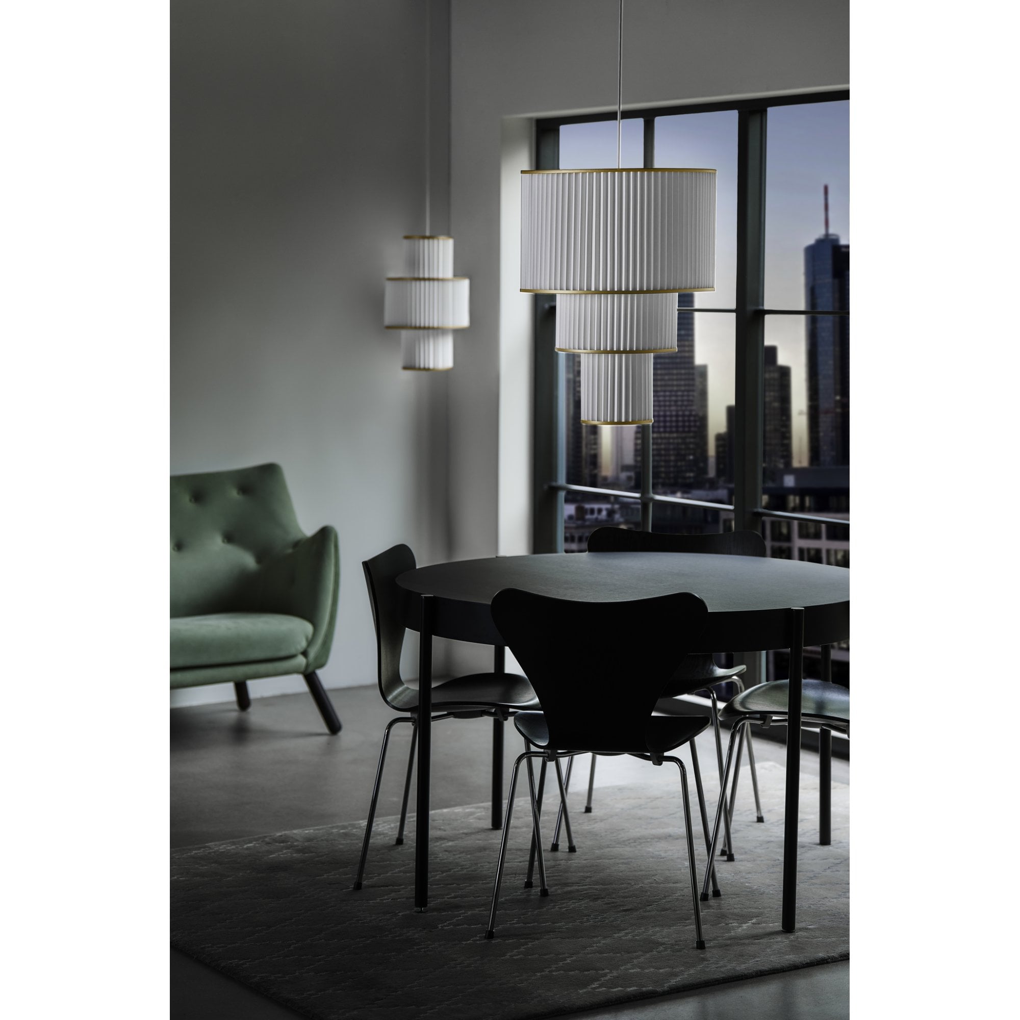 Le Klint 111 Plivello Pendant - White & Gold