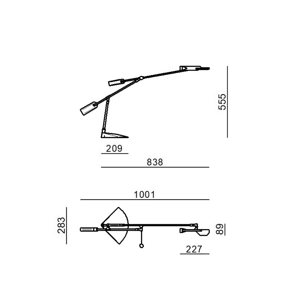 Stilnovo Halley Table Lamp - Black