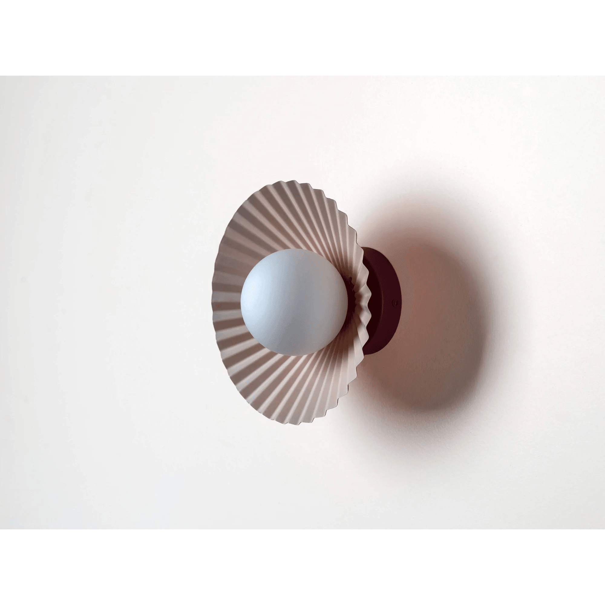 houseof. The Pleat Wall Light - Burgundy & Lilac