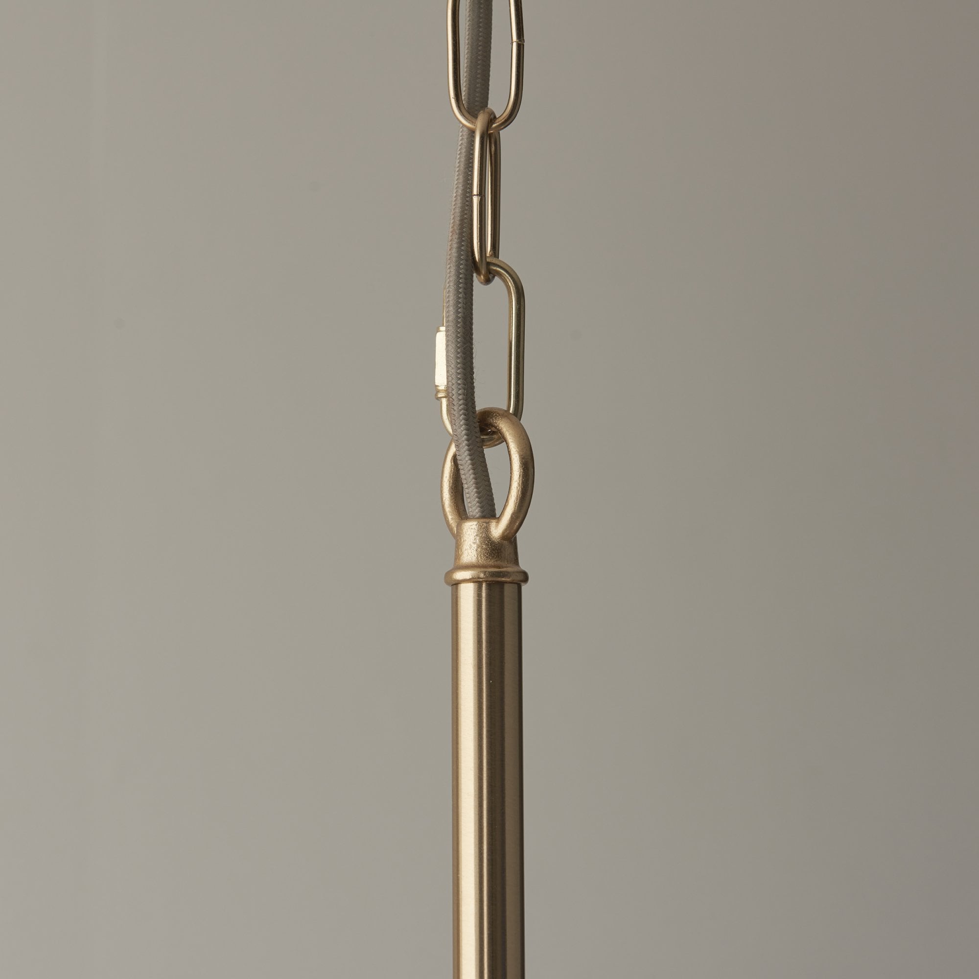 Endon Santiago 5 Light Pendant - Brushed Aged Brass Plate