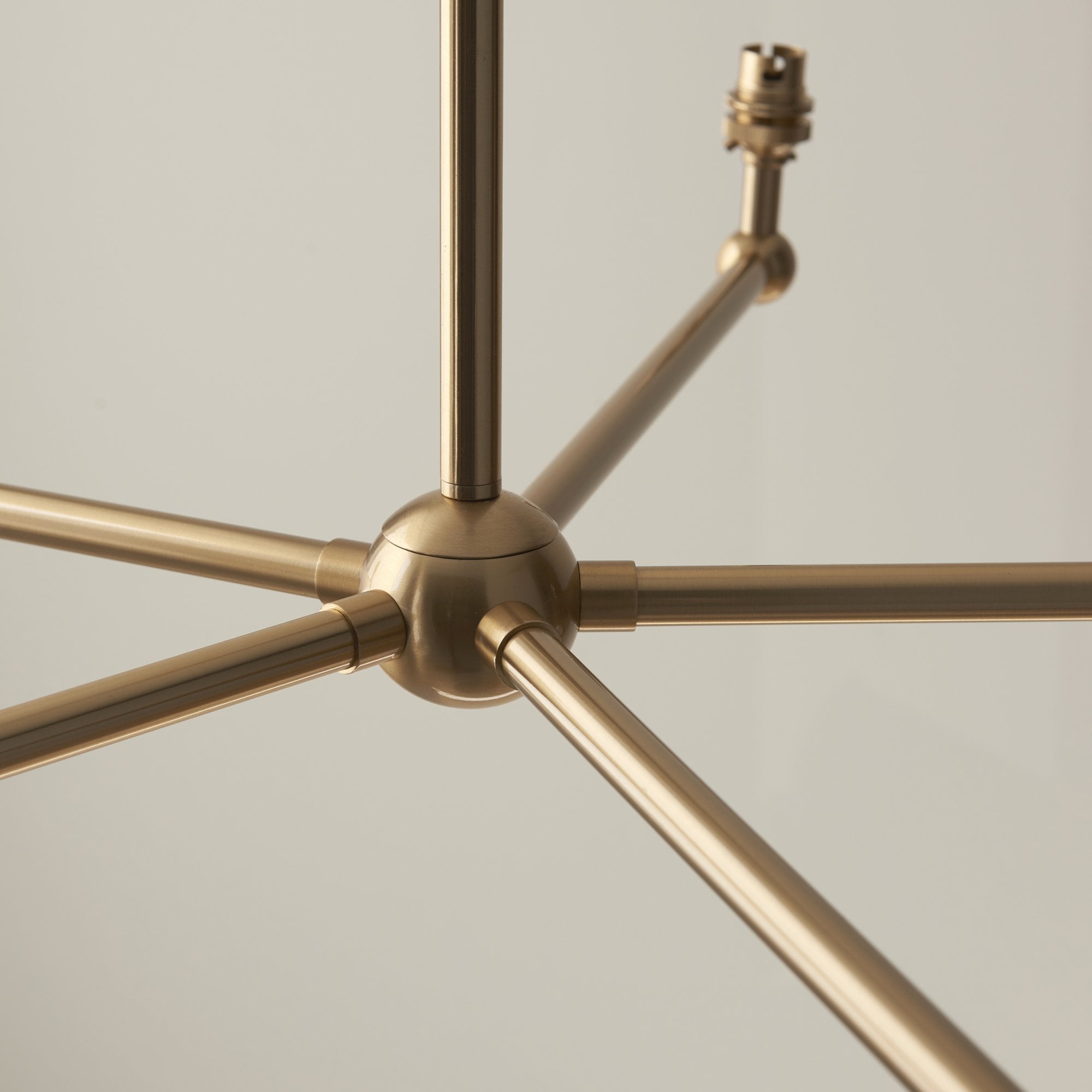 Endon Santiago 5 Light Pendant - Brushed Aged Brass Plate