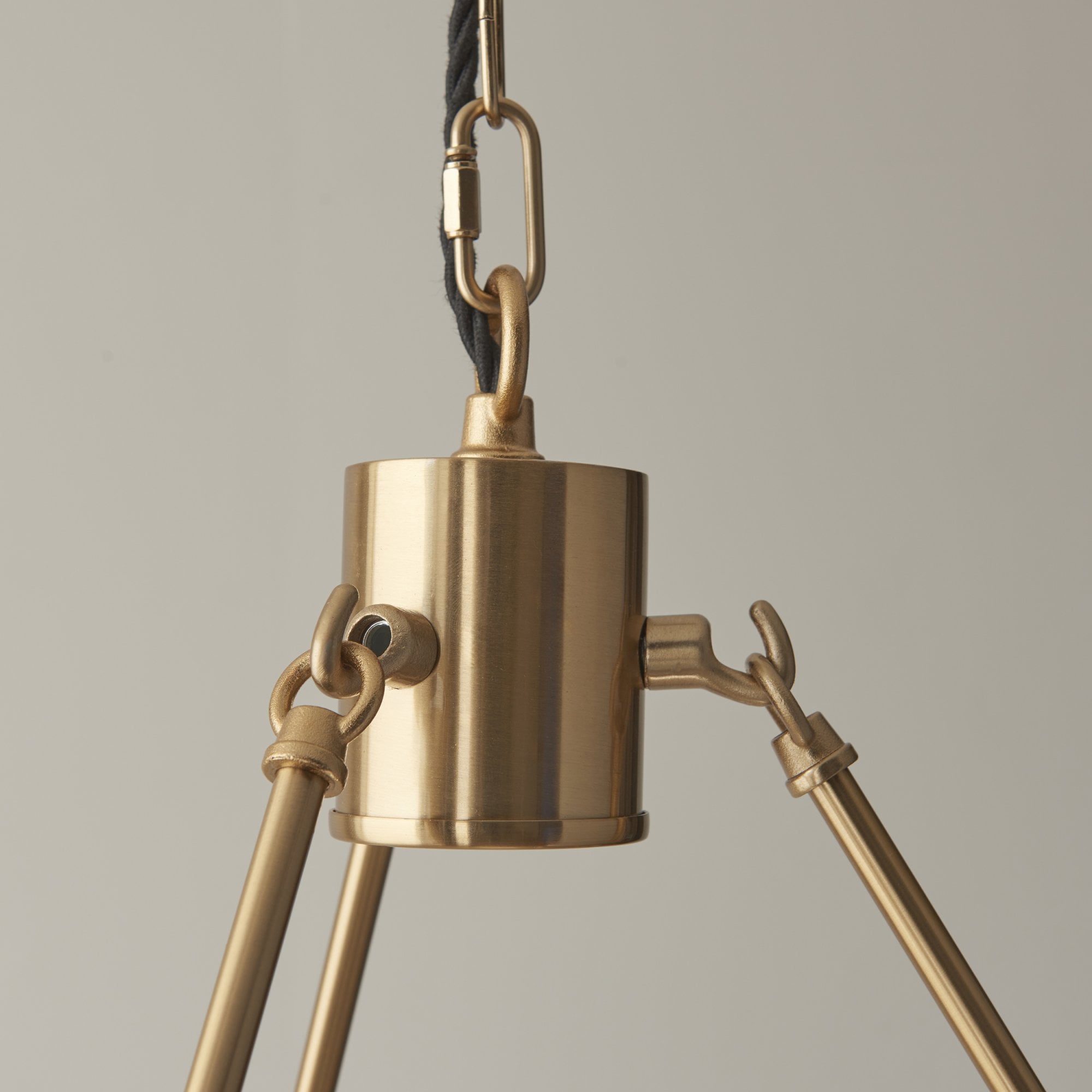 Endon Chester 3 Light Pendant - Brushed Aged Brass Plate
