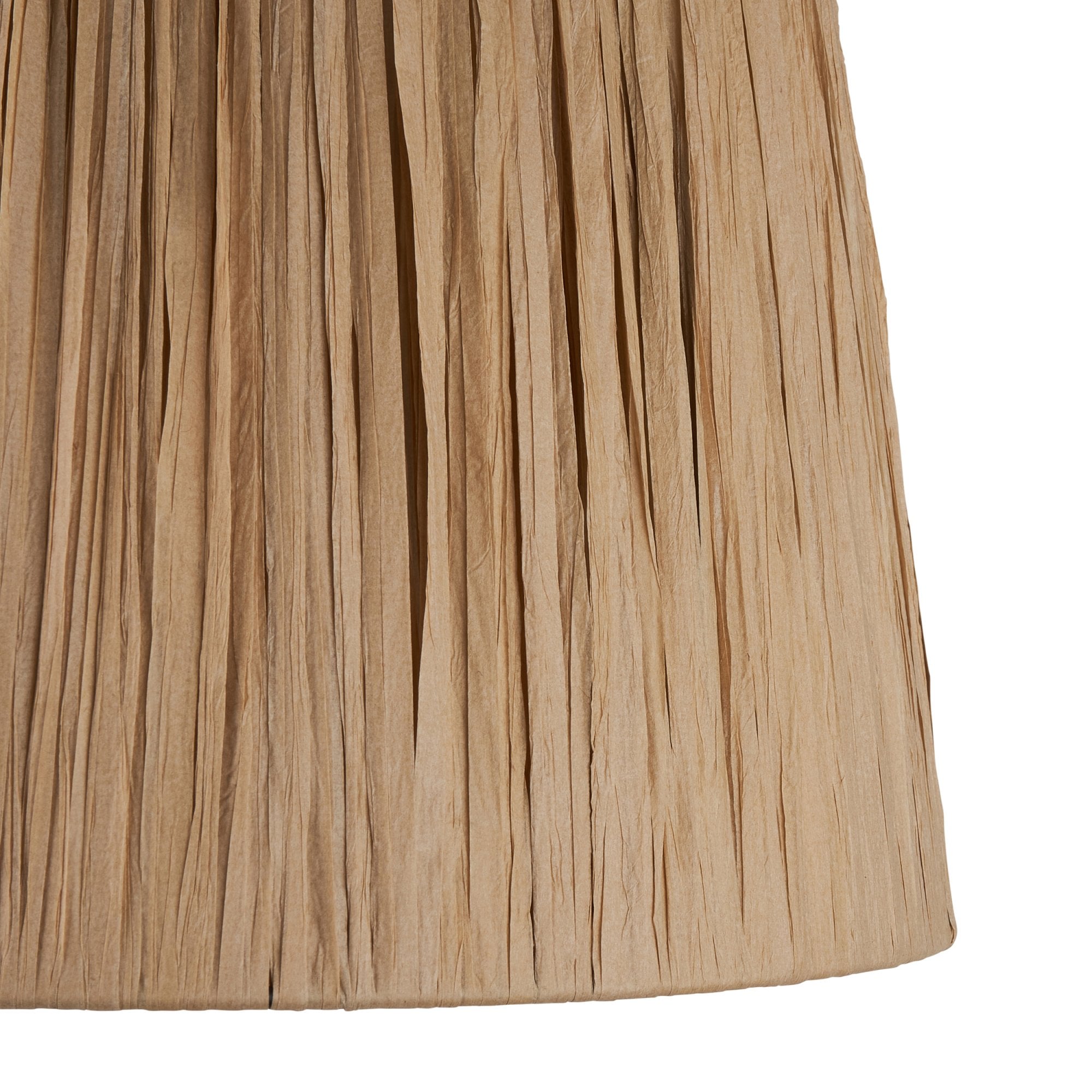 Endon Raffia Single Light Shade - Natural Raffia