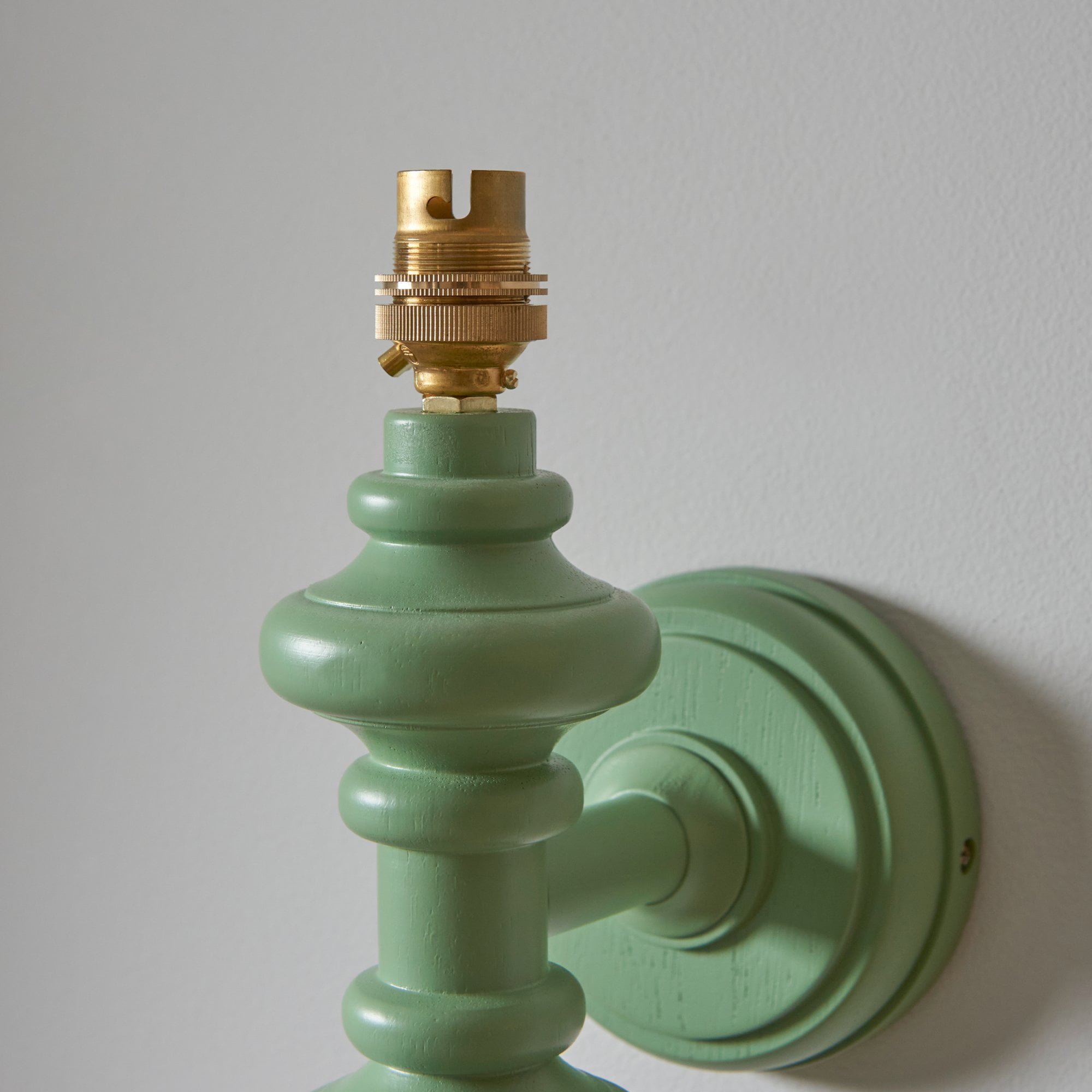 Endon Carnaby Single Light Wall - Satin Cotswold Green Paint