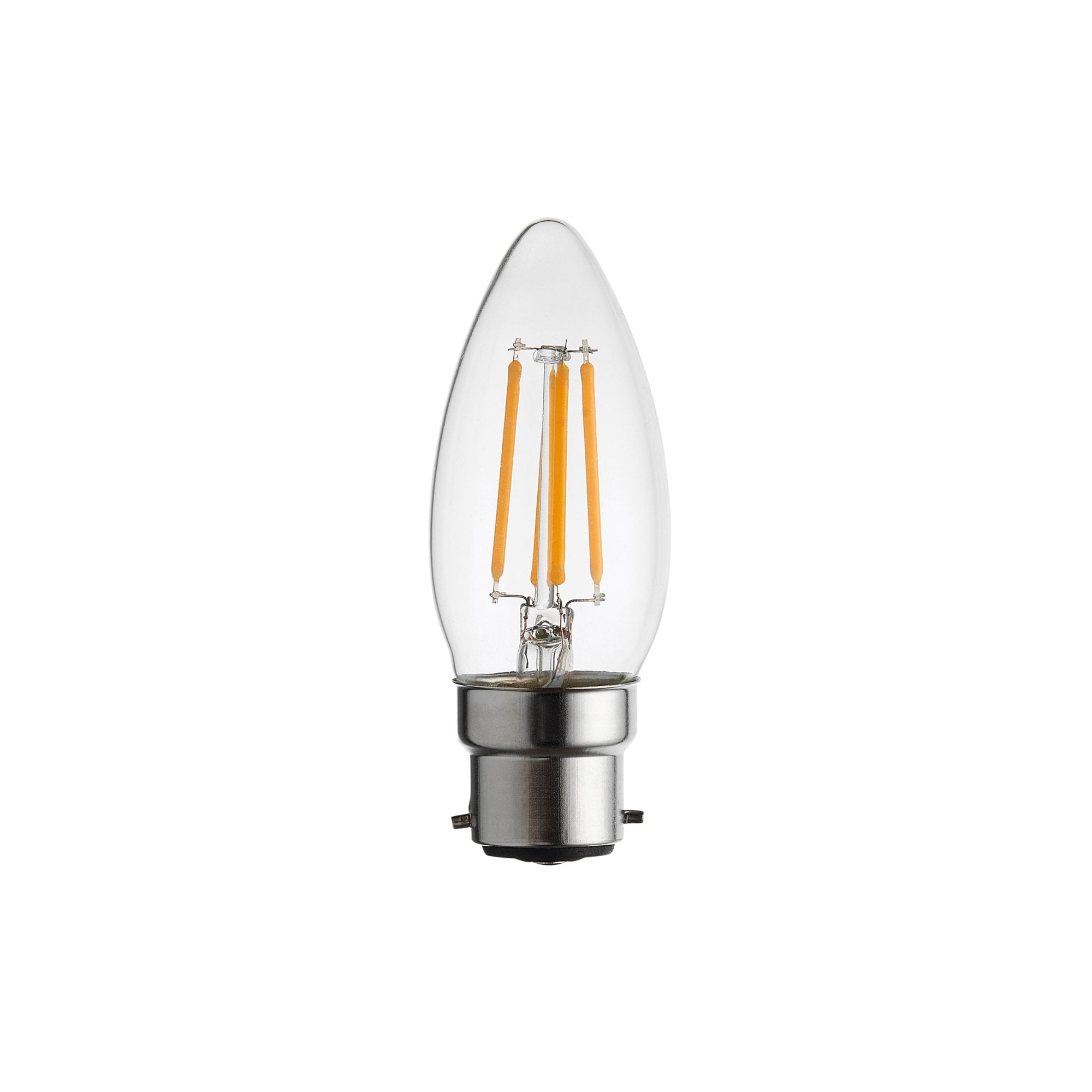 Endon B22 LED Filament Candle Single Light Accessory - Clear Glass