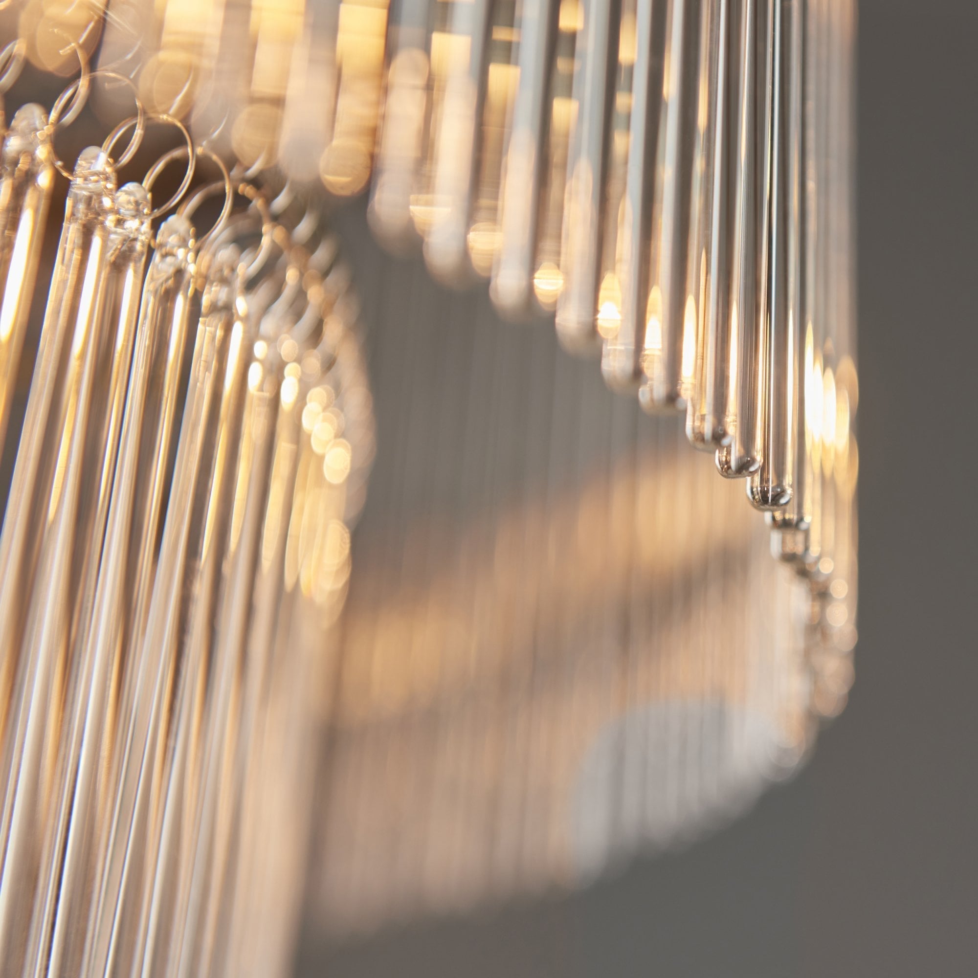 Endon Marietta 16 Light Pendant - Antique Brass Plate & Clear Glass