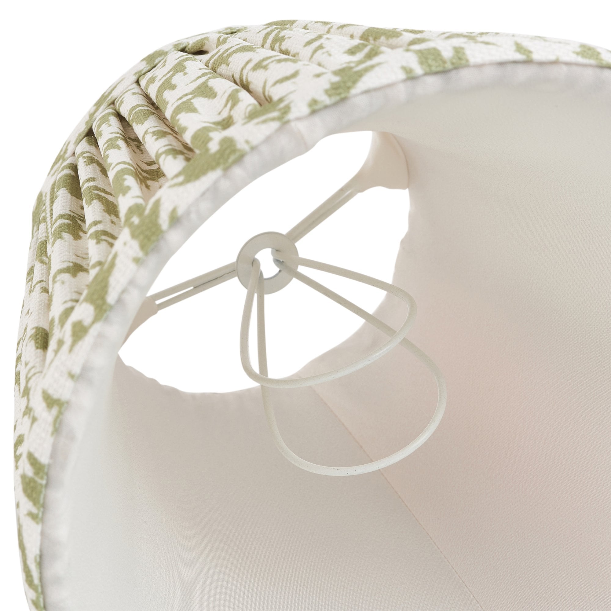 Endon Leaf Single Light Shade 16cm - Herb Garden Green Fabric