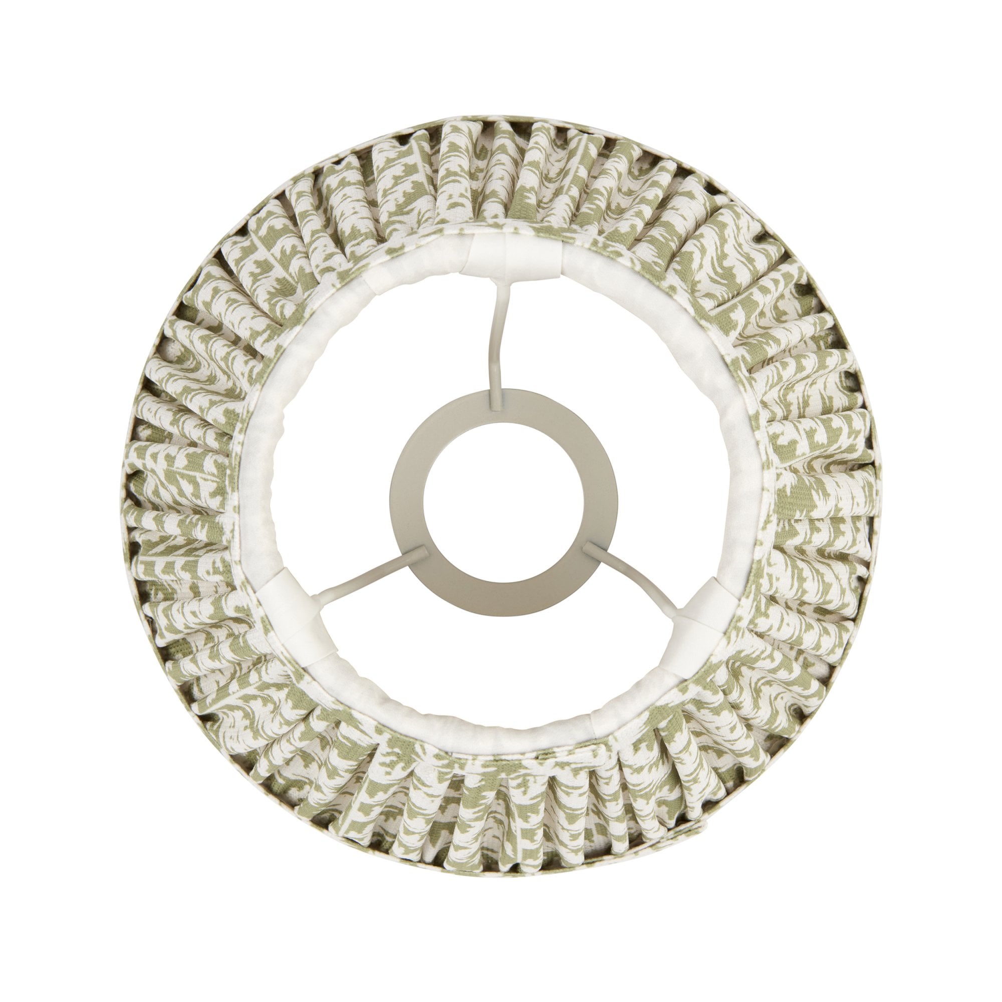 Endon Leaf Single Light Shade 20cm - Herb Garden Green Fabric