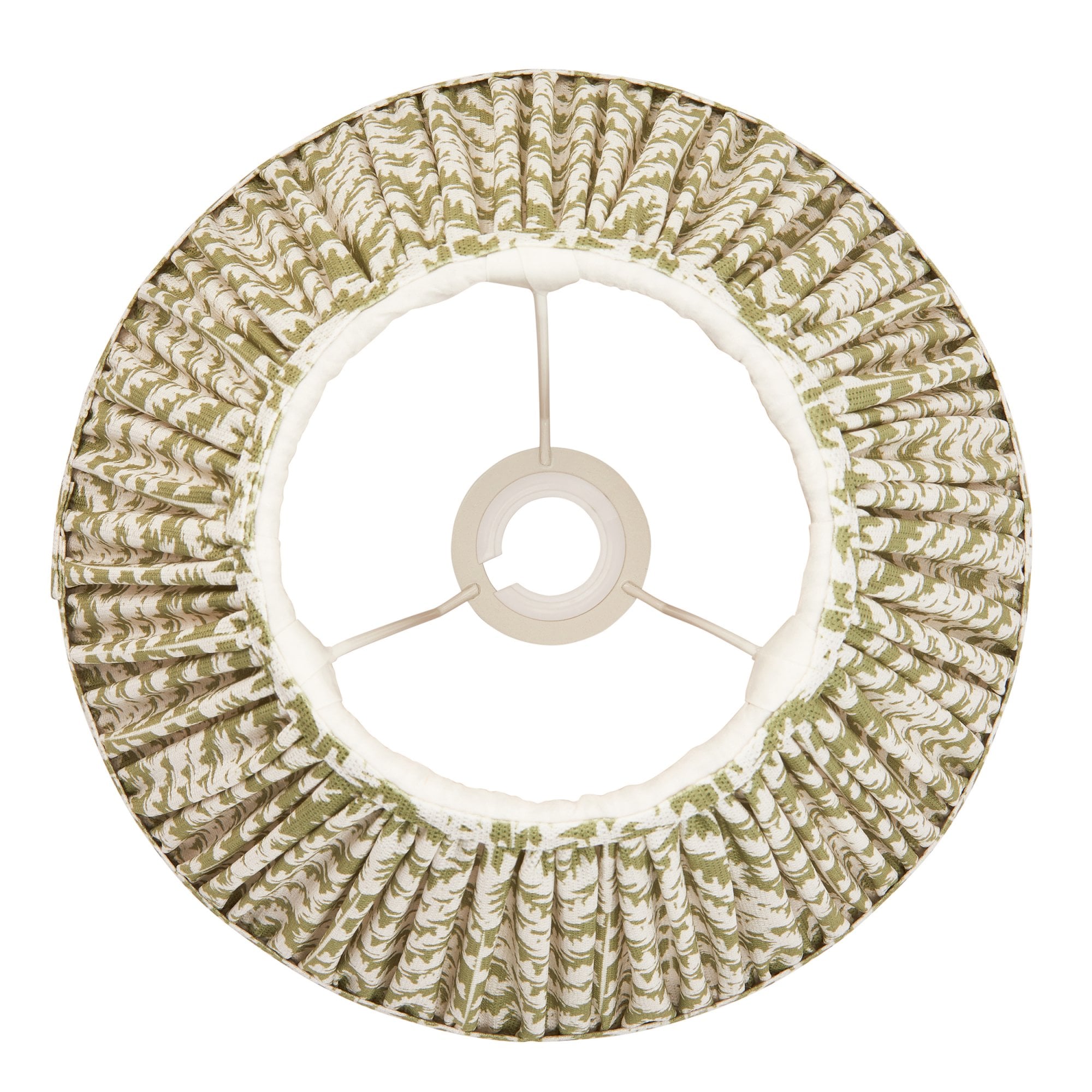 Endon Leaf Single Light Shade 30cm - Herb Garden Green Fabric