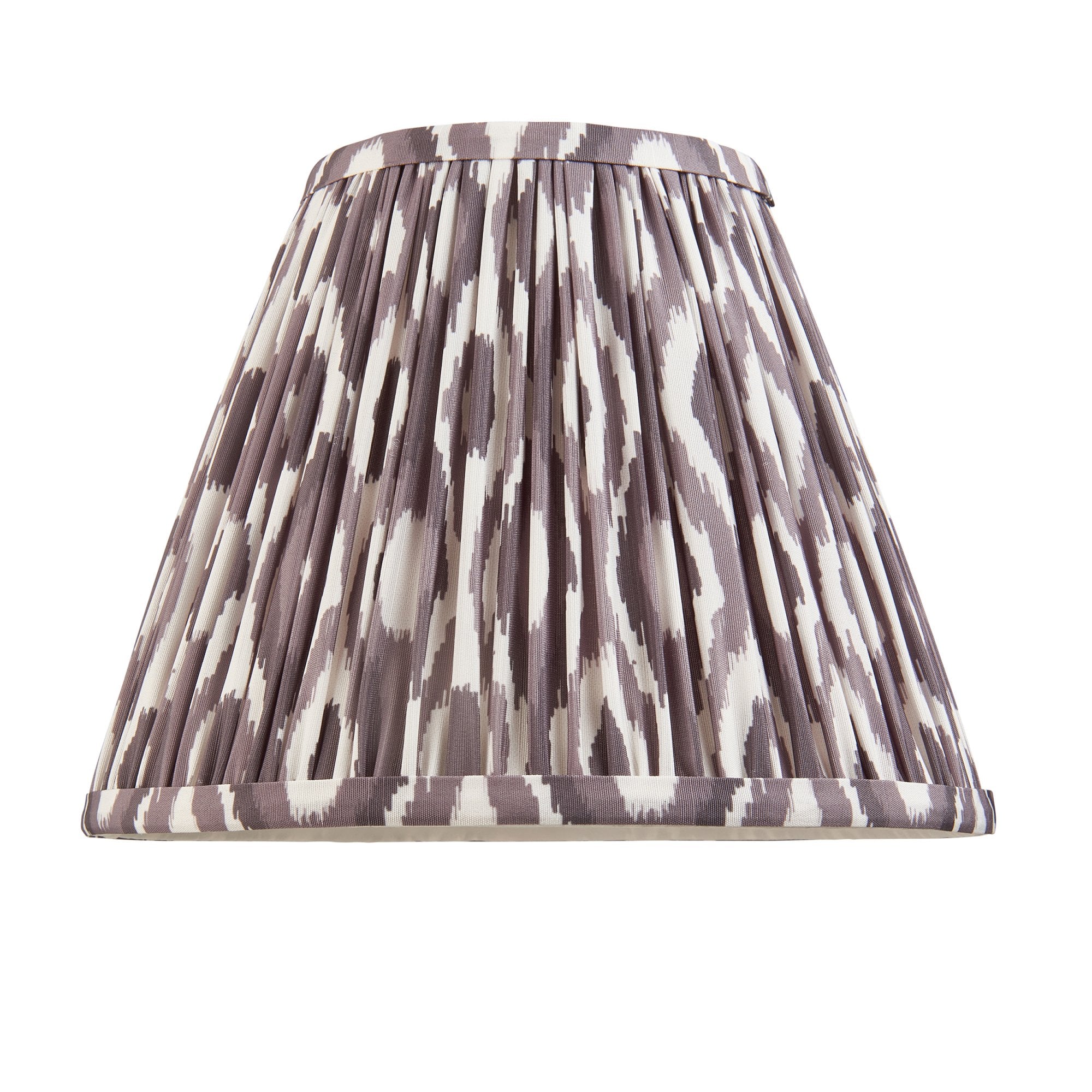 Endon Ikat Single Light Shade 25cm - Pearl Grey Fabric