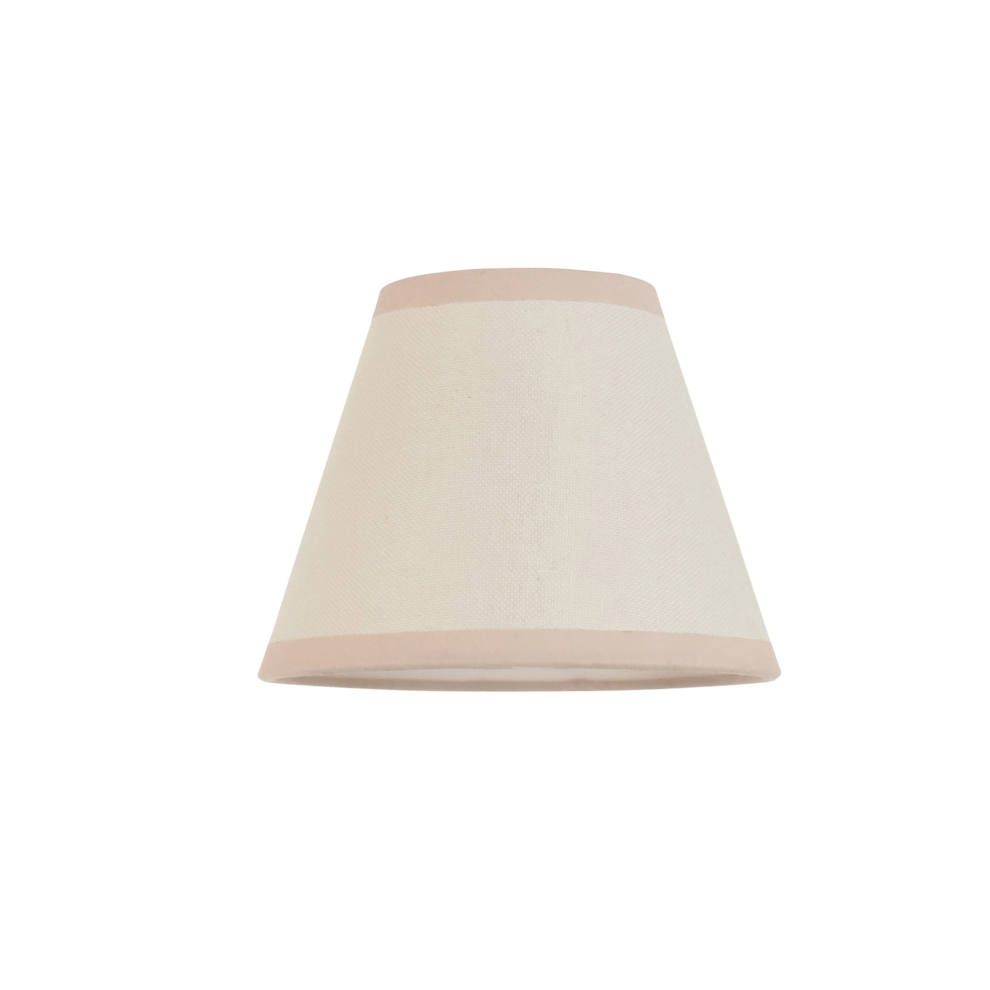 Endon Ivy Single Light Shade 16cm - Vintage White & Almond White Fabric