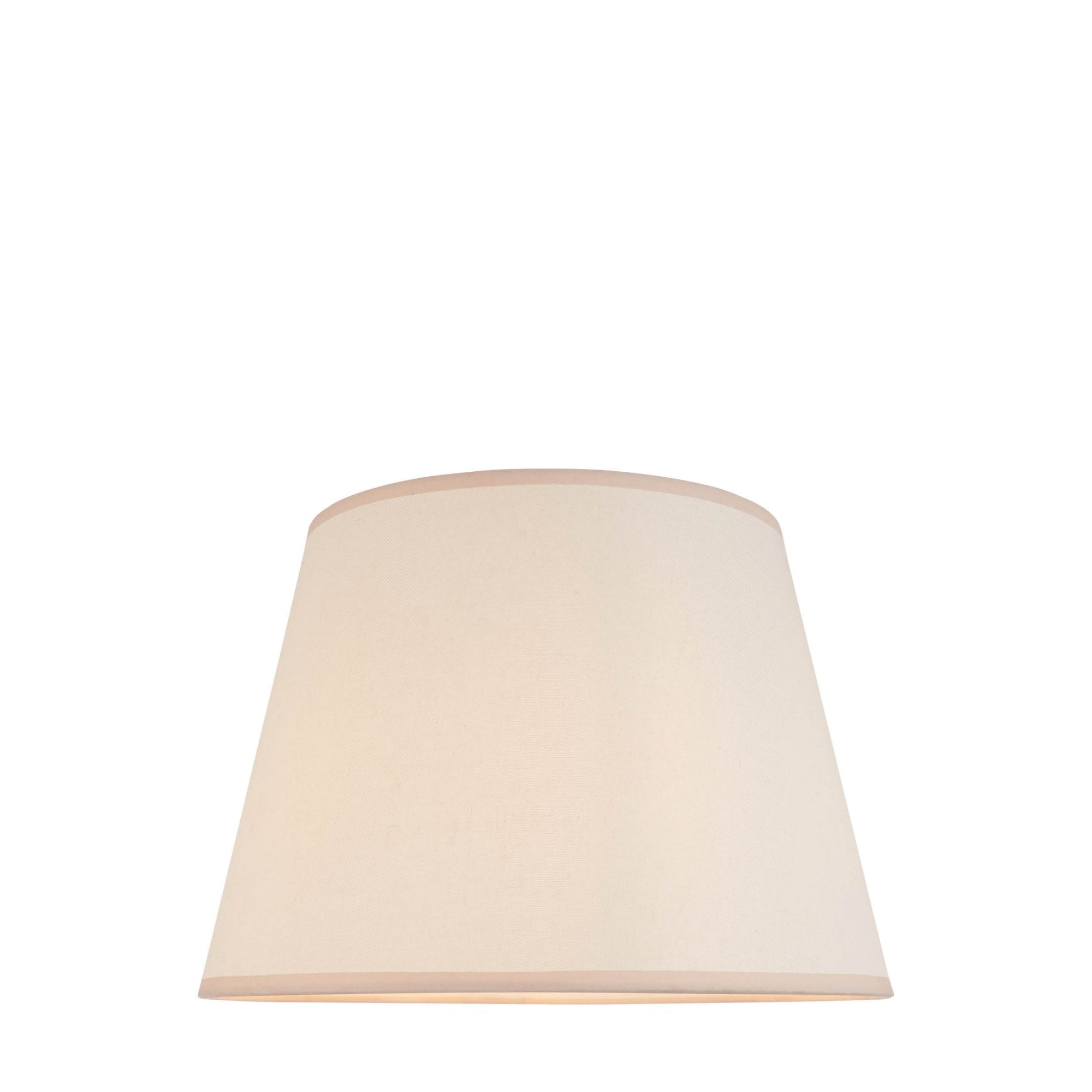 Endon Ivy Single Light Shade 40cm - Vintage White & Almond White Fabric