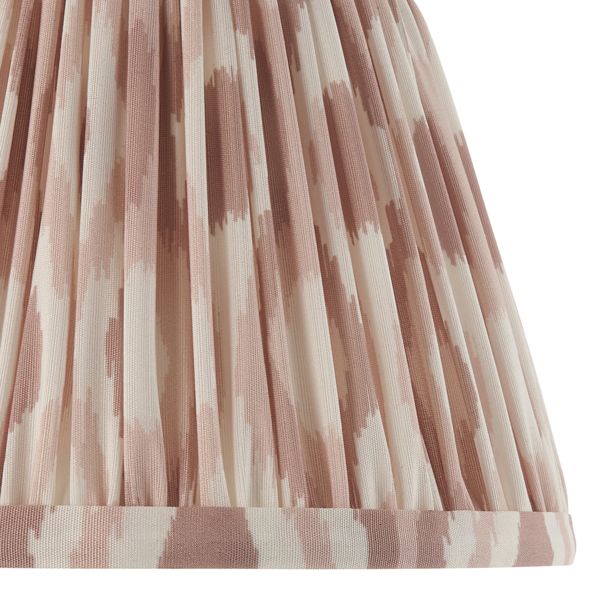 Endon Carnaby Satin Pink Clay Wall Light & Ikat 20cm Neutral Shade
