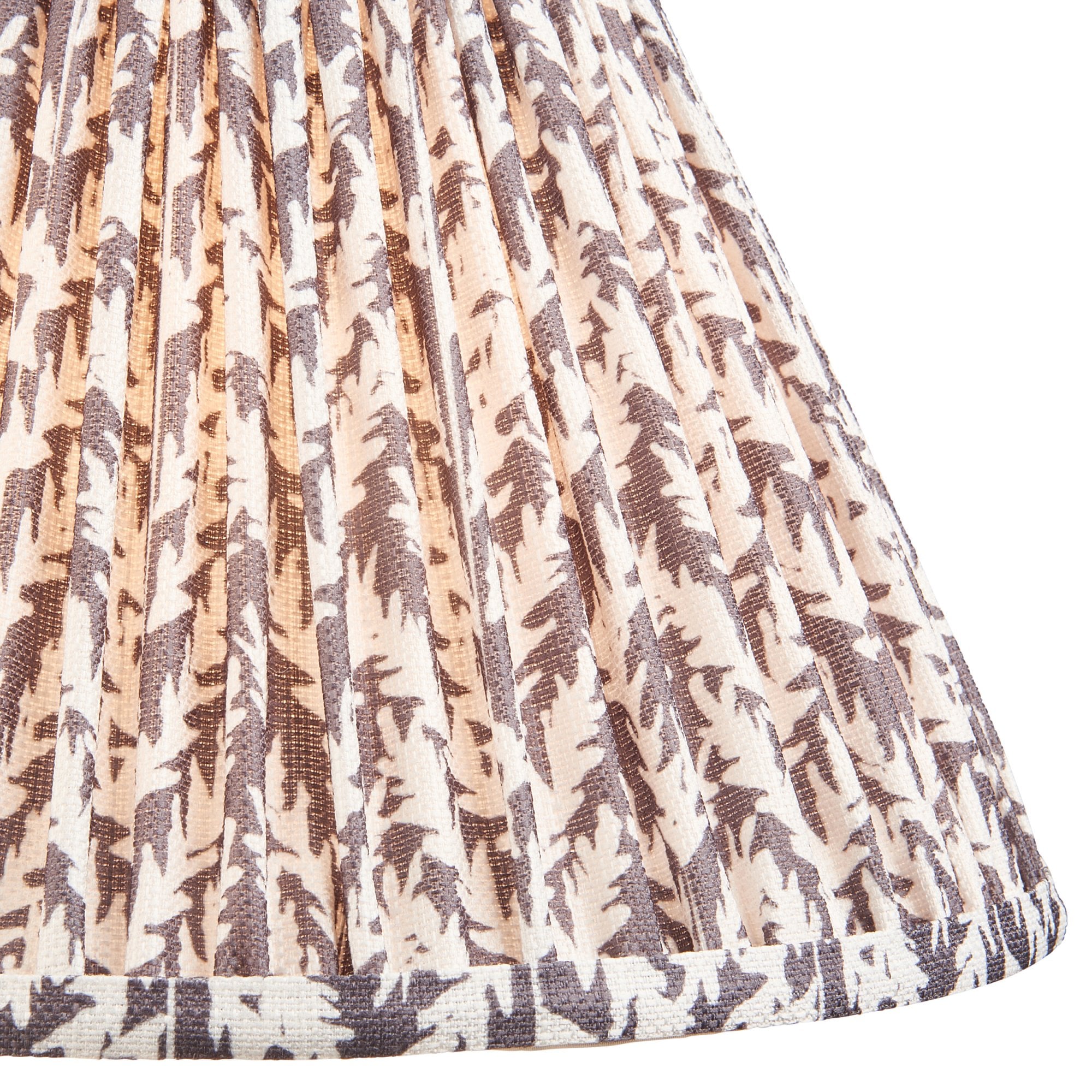 Endon Hidcote Table Lamp & Leaf 30cm Pearl Grey Shade