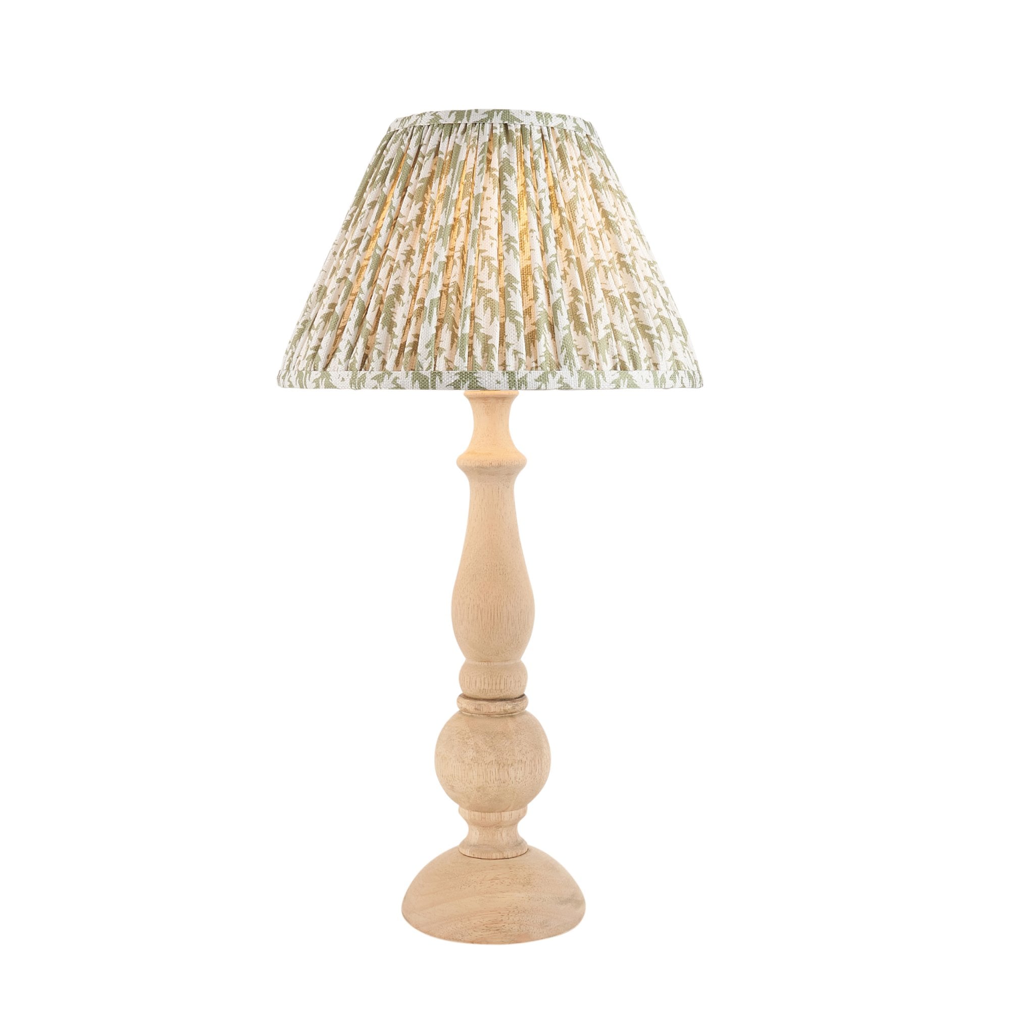 Endon Hidcote Table Lamp & Leaf 30cm Herb Garden Green Shade