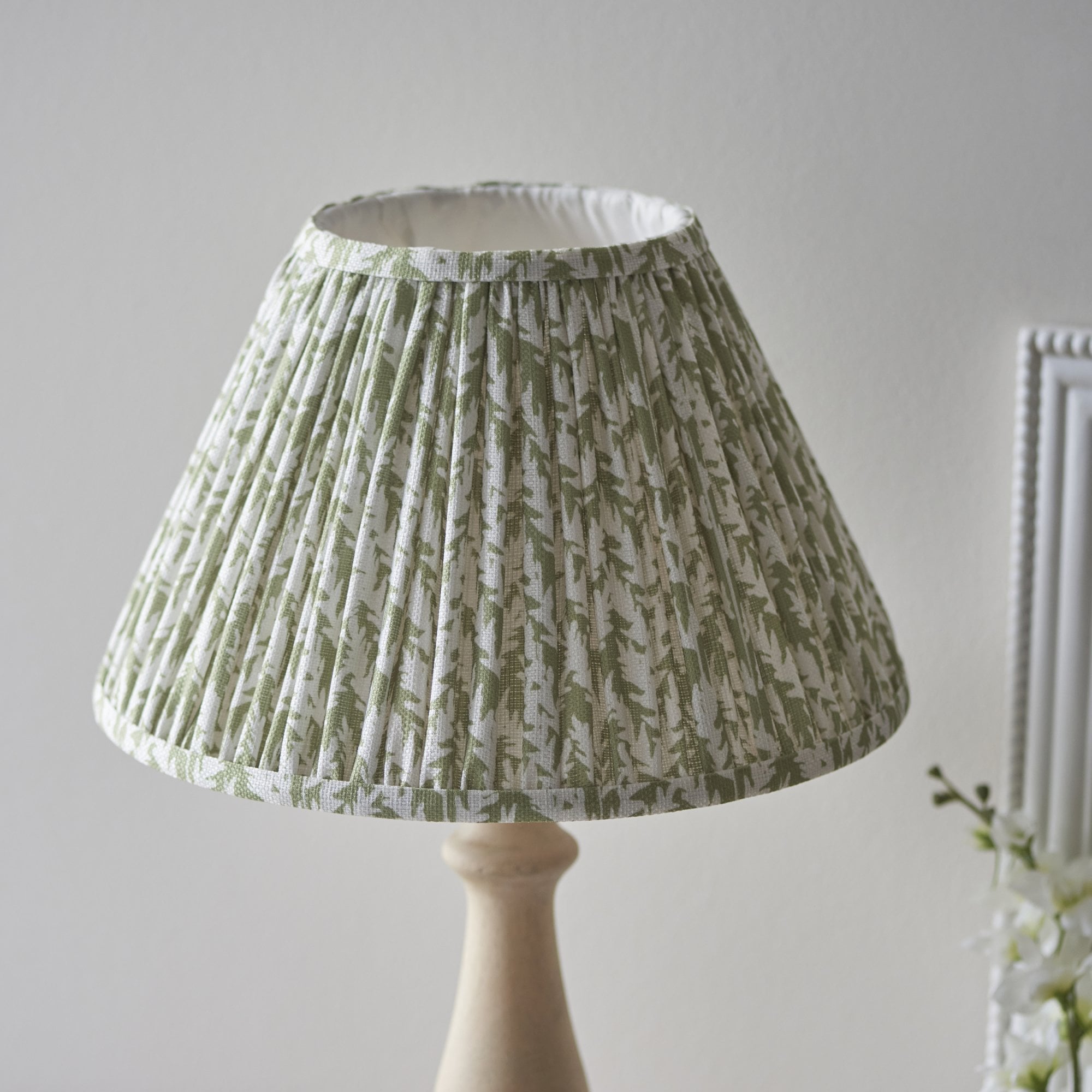Endon Hidcote Table Lamp & Leaf 30cm Herb Garden Green Shade