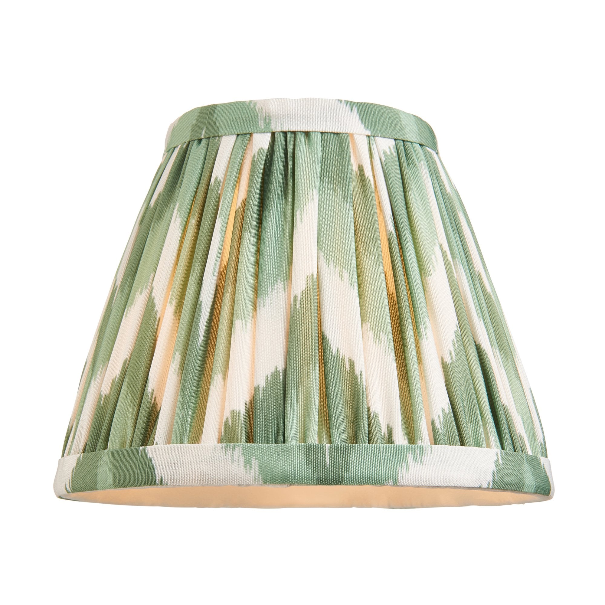 Endon Burley Rechargeable Table Lamp & Zigzag 16cm Cotswold Green Shade