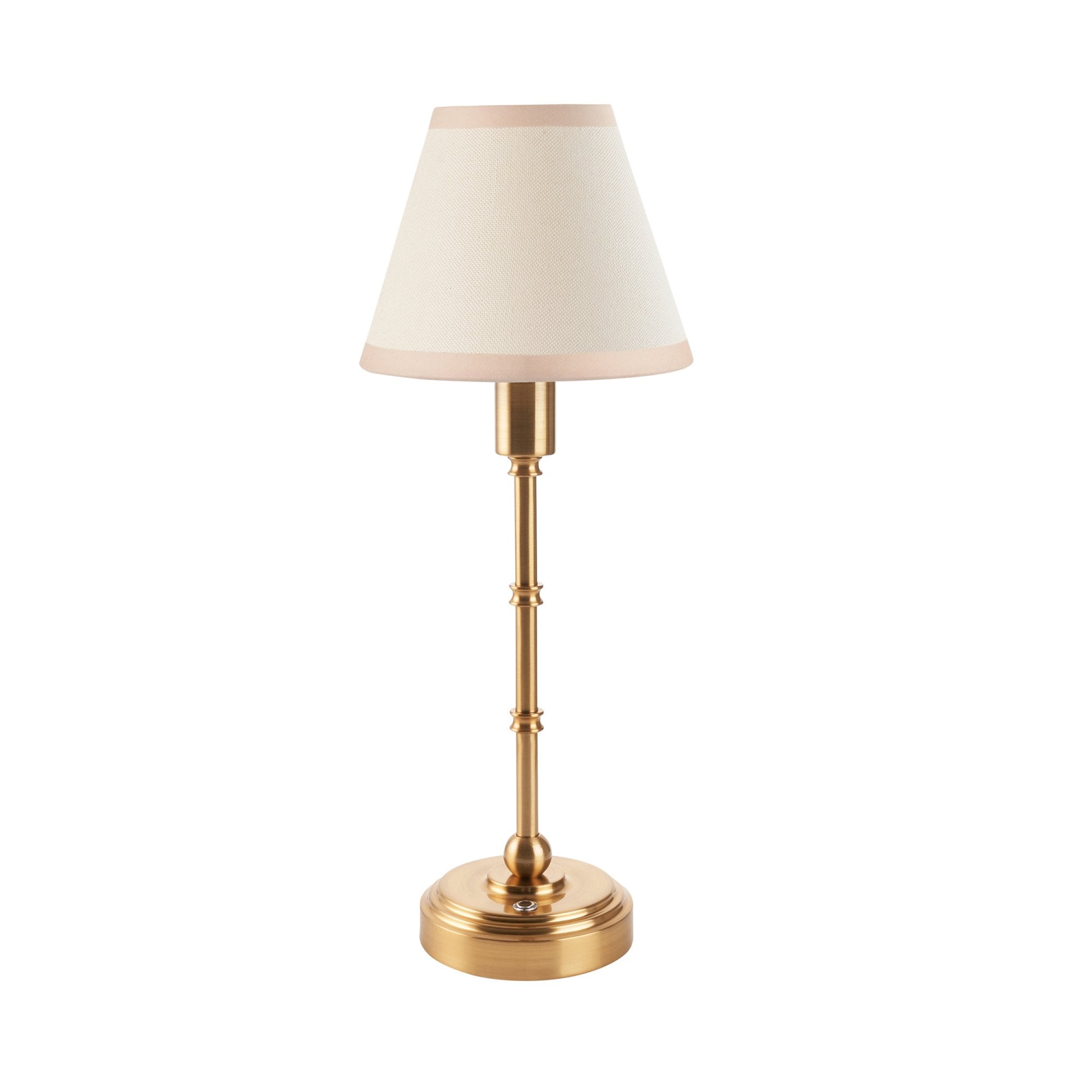 Endon Burley Rechargeable Table Lamp & Ivy 16cm Vintage White Shade