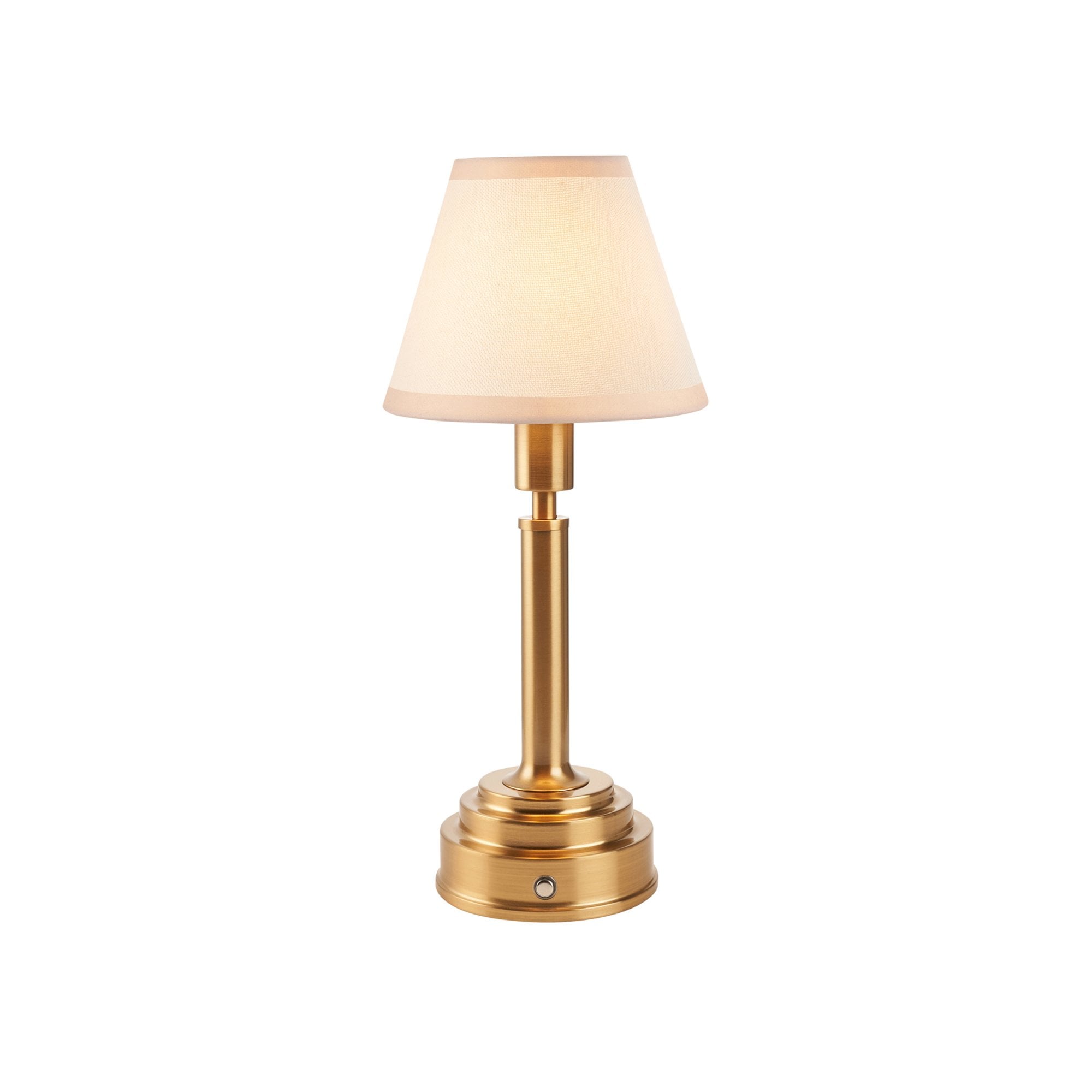 Endon Upton Rechargeable Table Lamp & Ivy 16cm Vintage White Shade