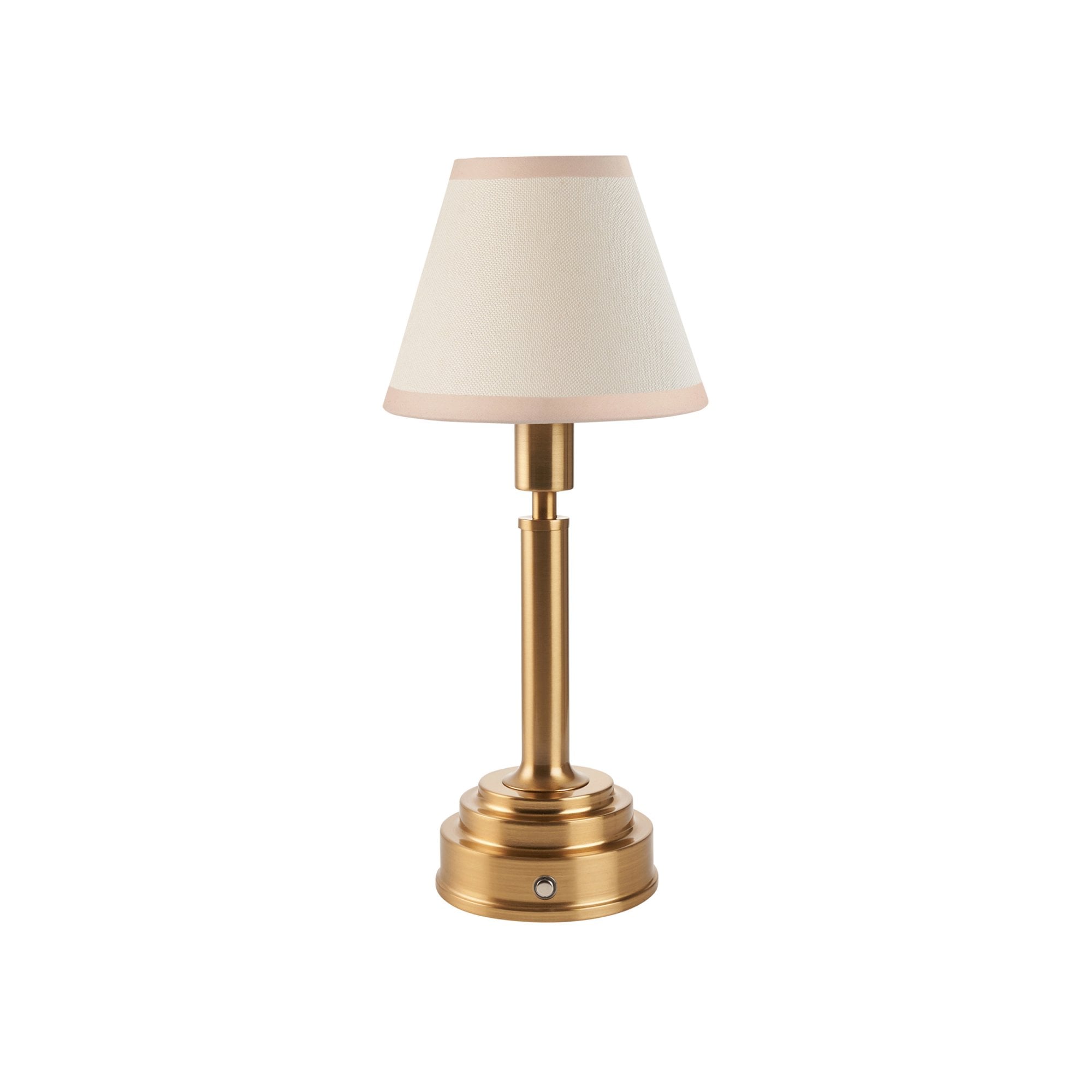 Endon Upton Rechargeable Table Lamp & Ivy 16cm Vintage White Shade