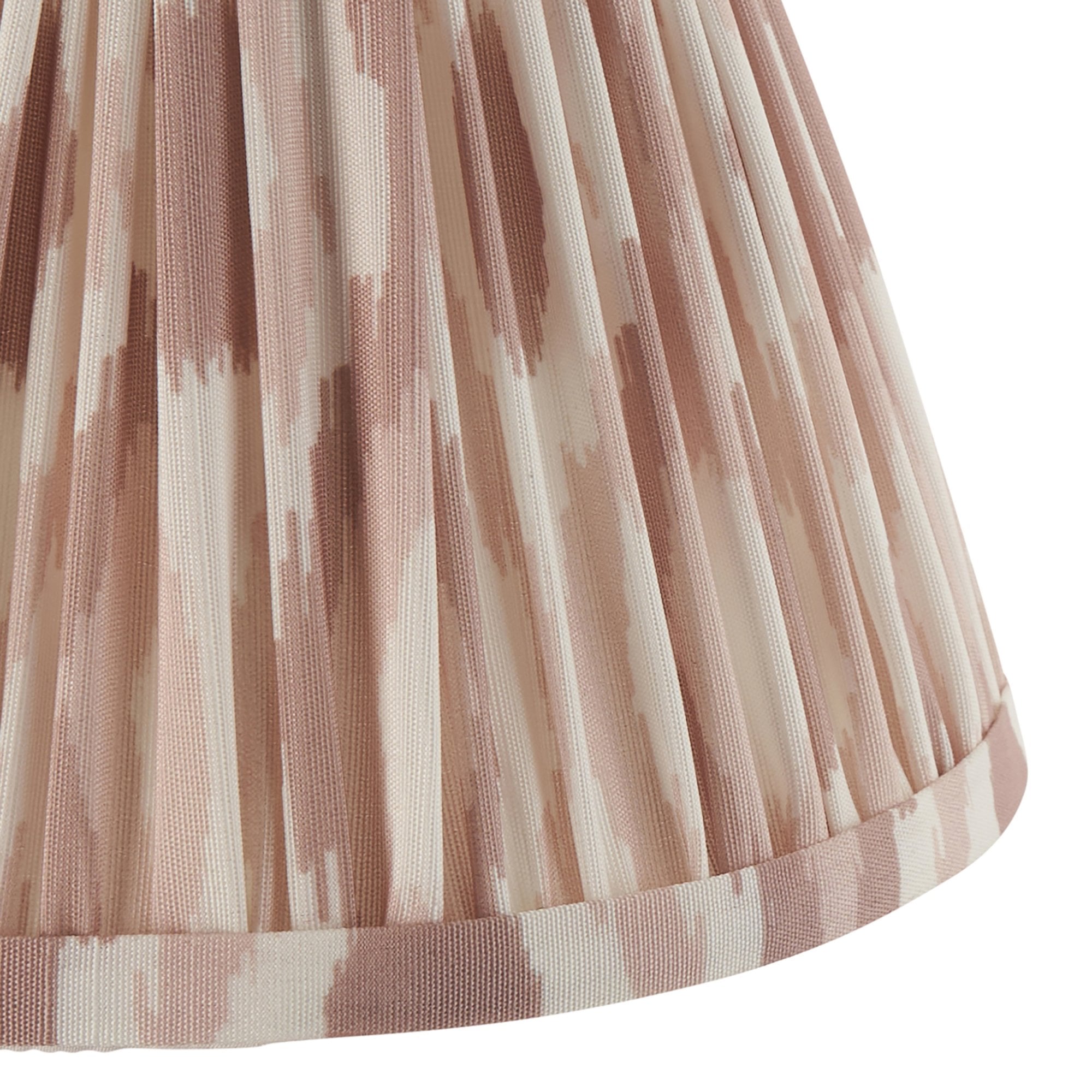 Endon Step Fold Wall Light & Ikat 16cm Neutral Shade