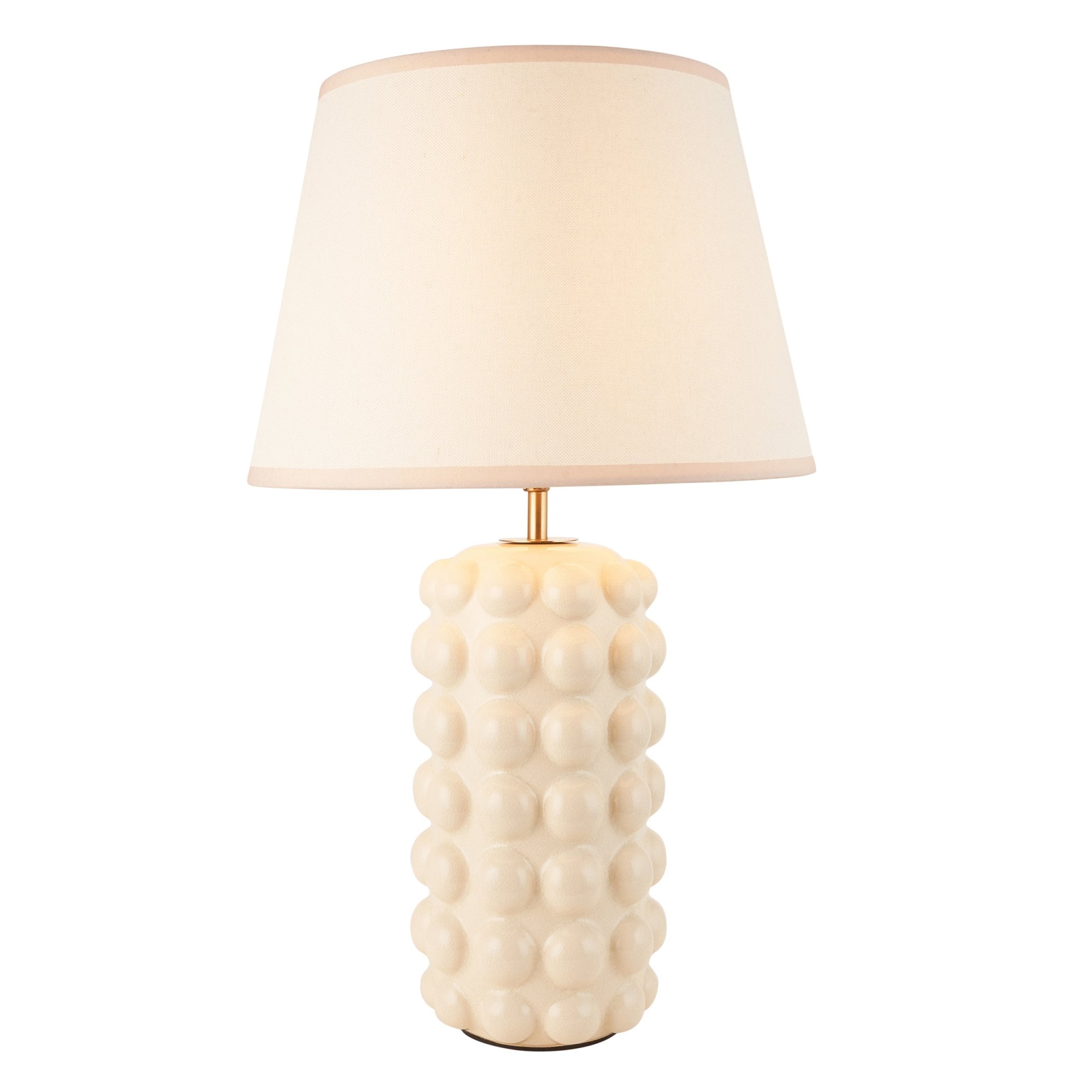 Endon Bobble Table Lamp & Ivy 35cm Vintage White Shade