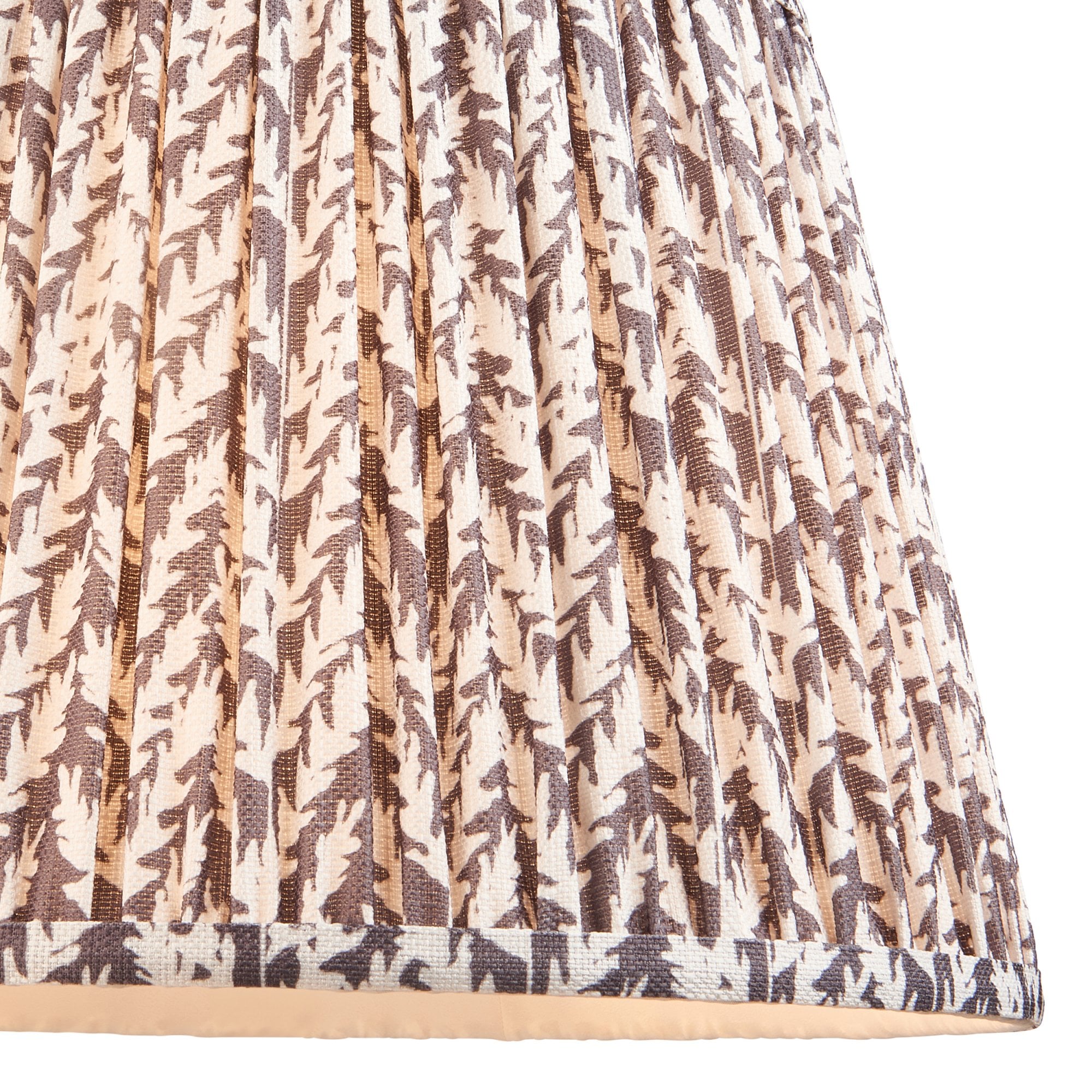 Endon Borello Table Lamp & Leaf 35cm Pearl Grey Shade