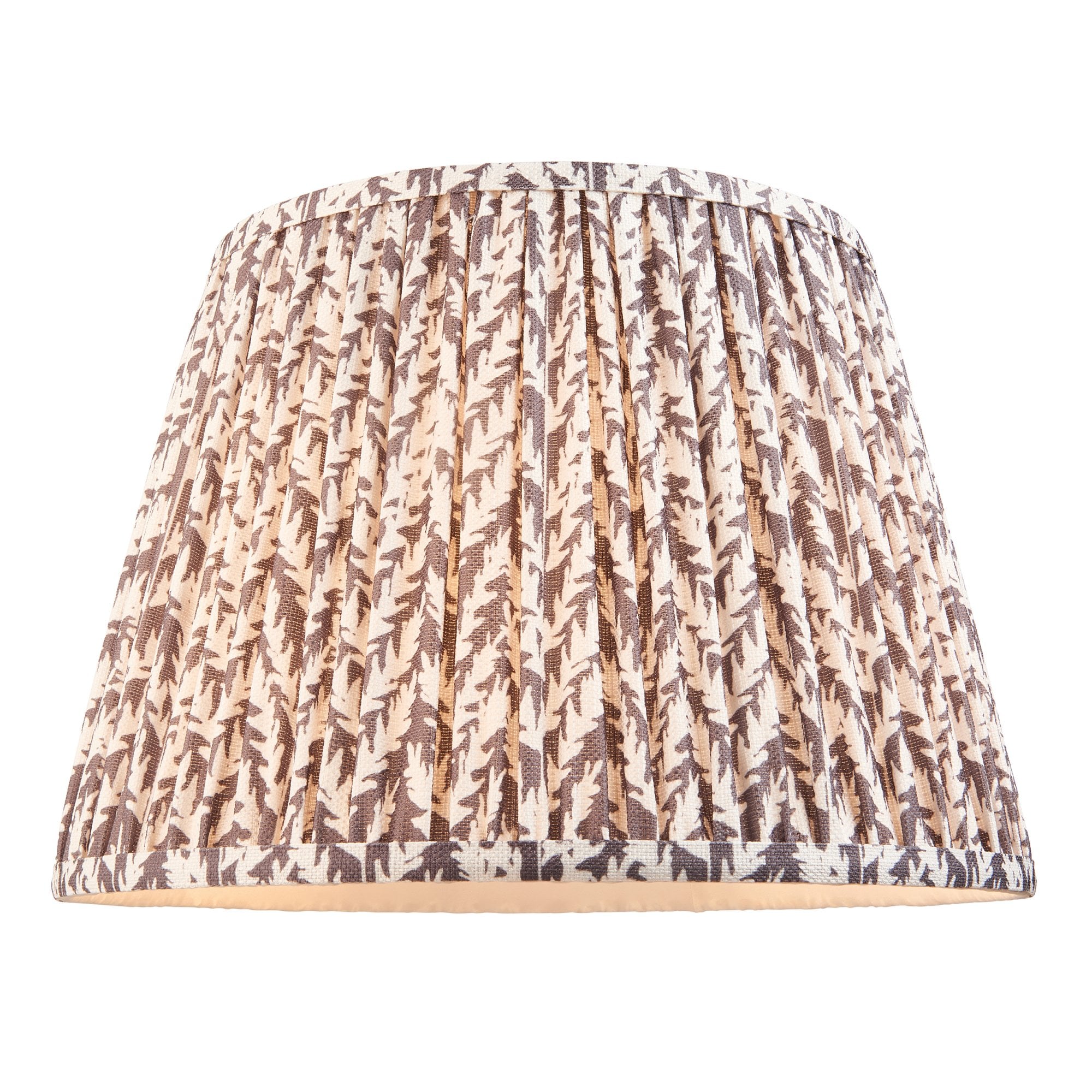 Endon Borello Table Lamp & Leaf 35cm Pearl Grey Shade