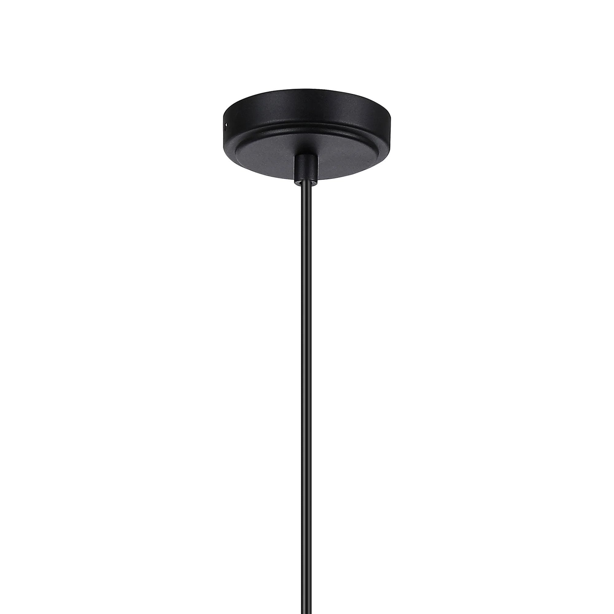 Fabula Portsea 12.5cm Single Pendant  IP44  - Satin Black & Clear Glass