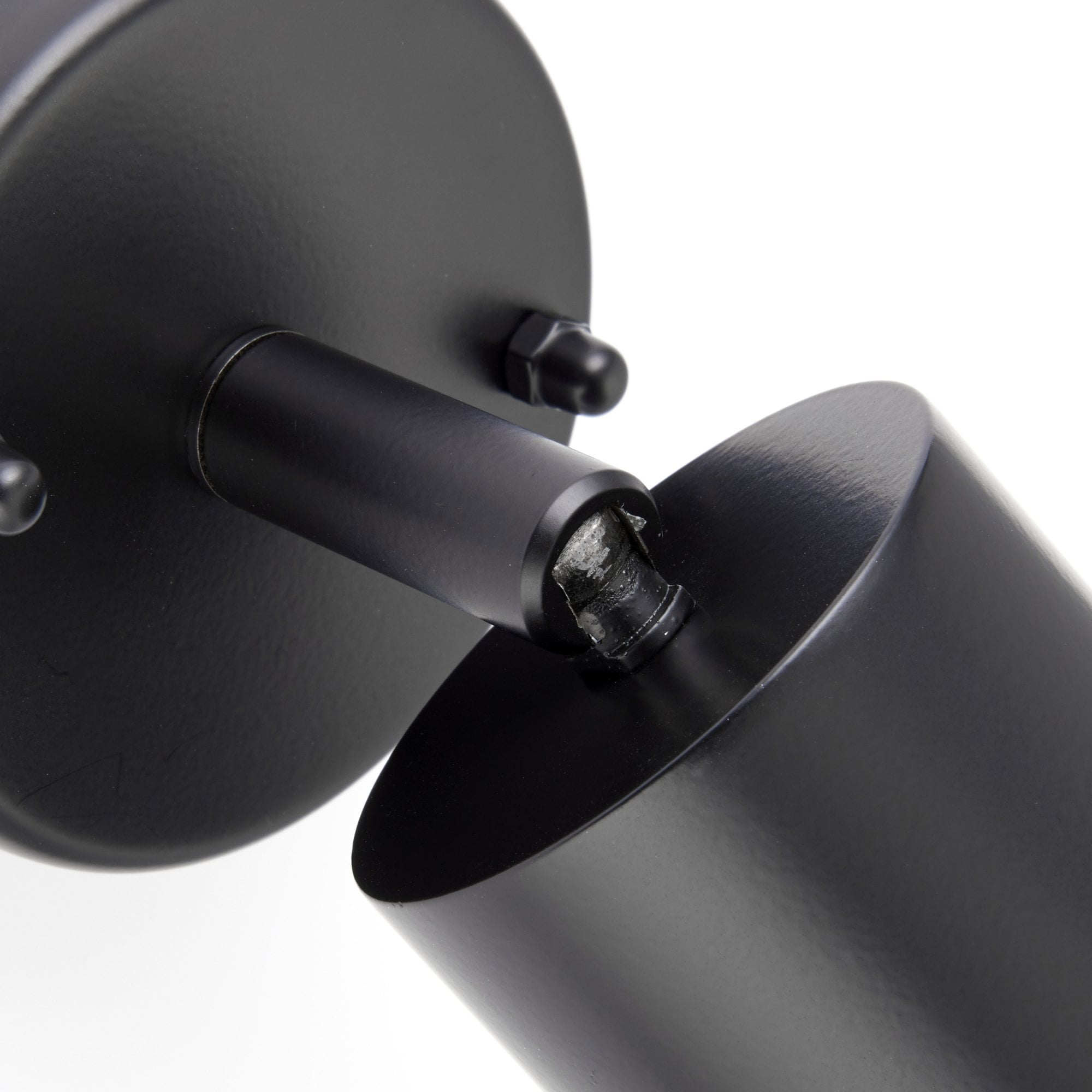 Saxby Palin Single IP44 Adjustable Wall Spot Light - Matt Black