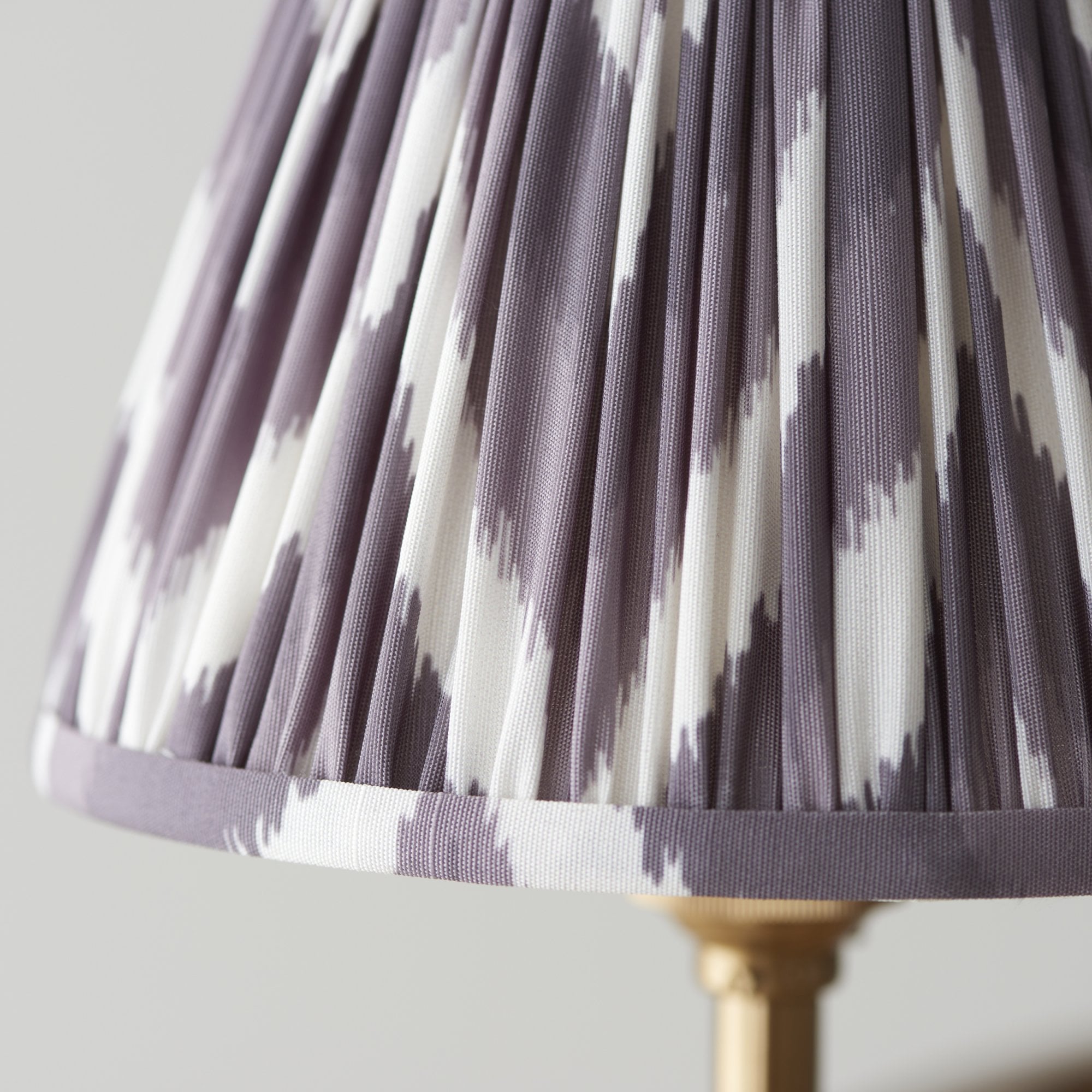 Endon Chester Aged Brass Plate 3 Light Pendant & Zigzag 16cm Pearl Grey Shade