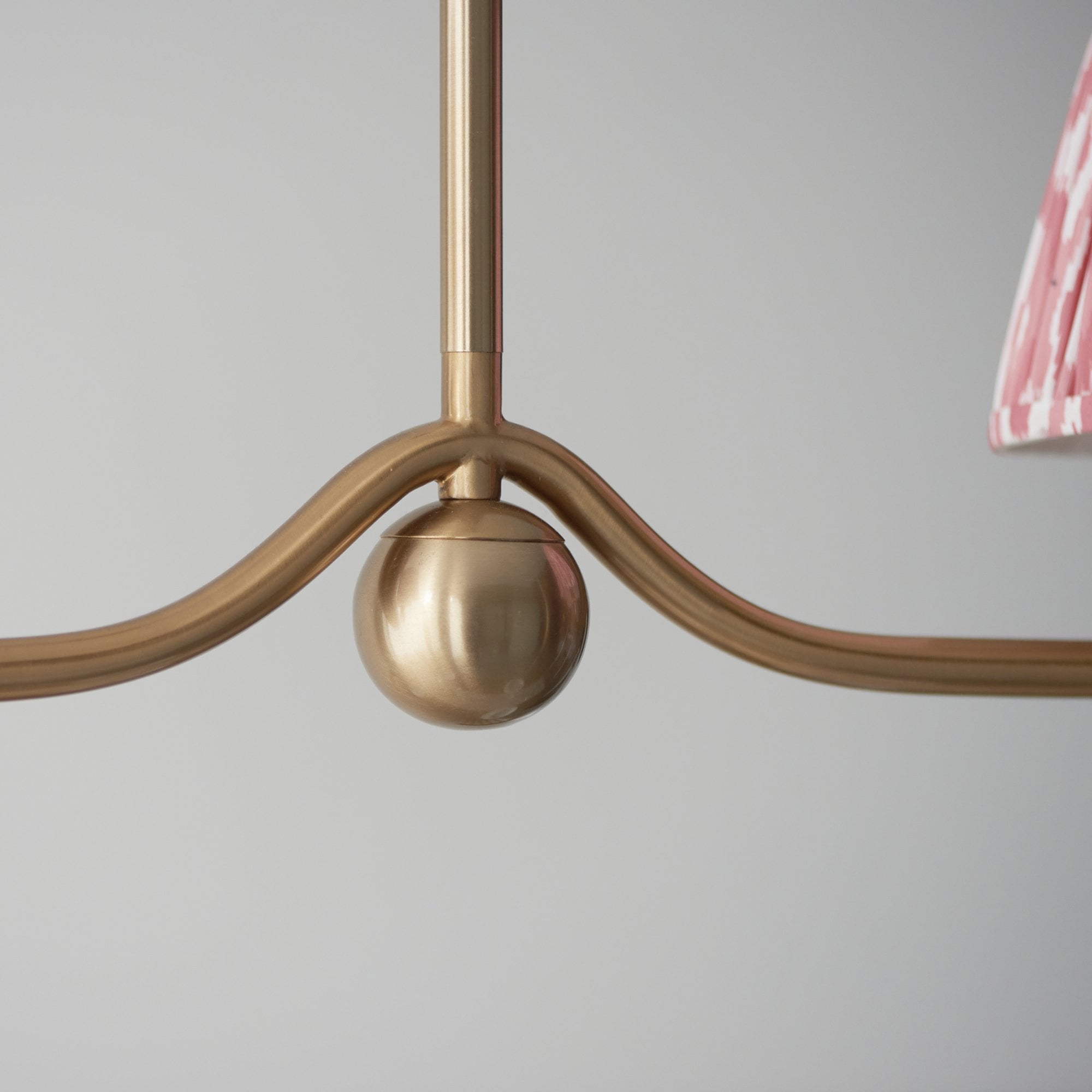 Endon Santiago Pendant & Ikat 16cm Coral Pink Shade