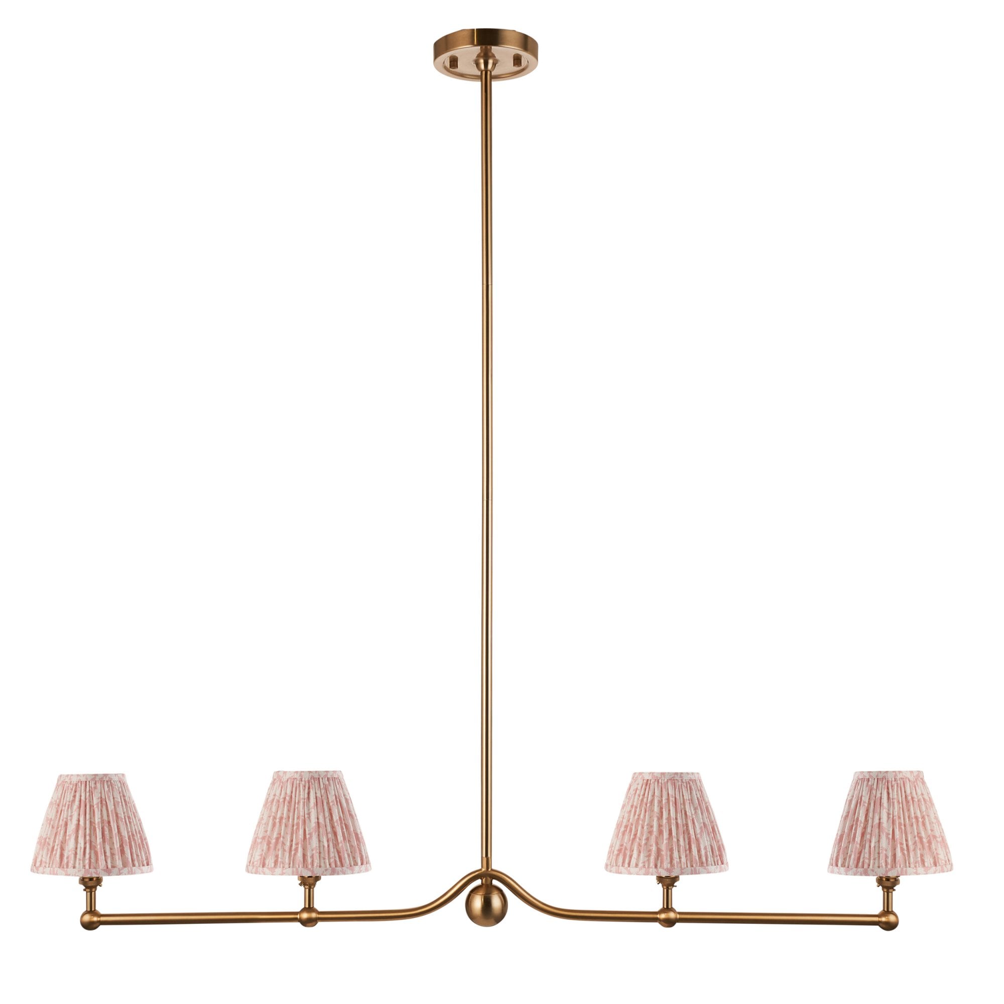 Endon Santiago Pendant & Leaf 16cm Peachy Keen Shade