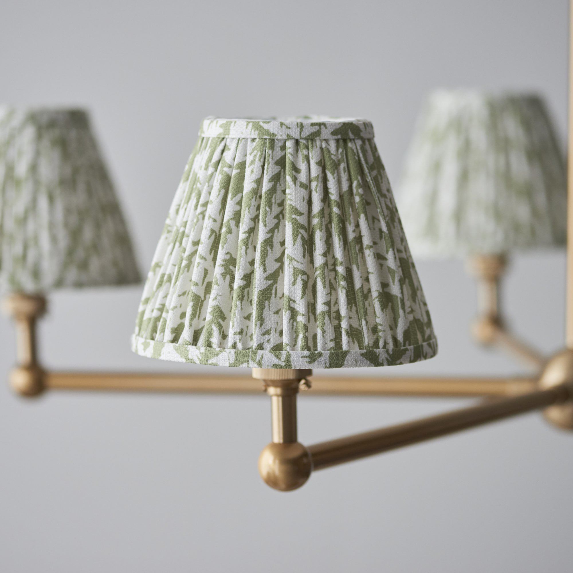 Endon Santiago Pendant & Leaf 16cm Herb Garden Green Shade