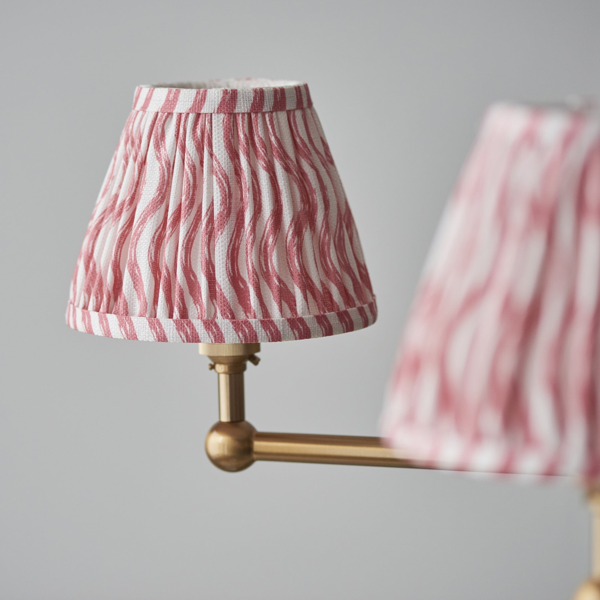 Endon Santiago Pendant & Ripple 16cm Coral Pink Shade