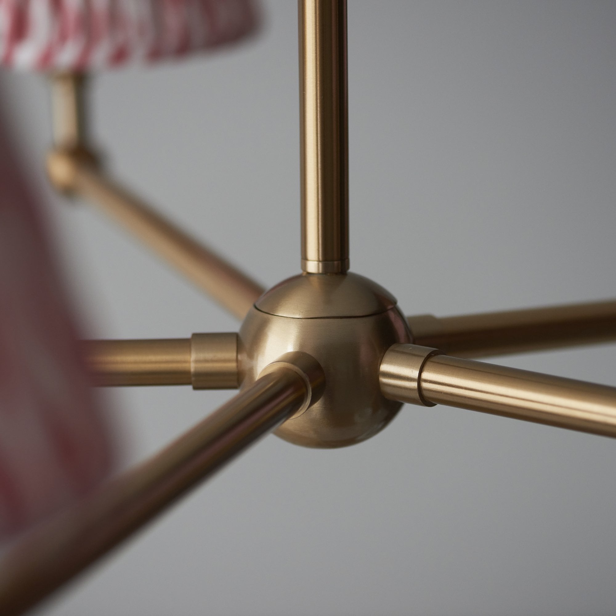 Endon Santiago Pendant & Ripple 16cm Coral Pink Shade