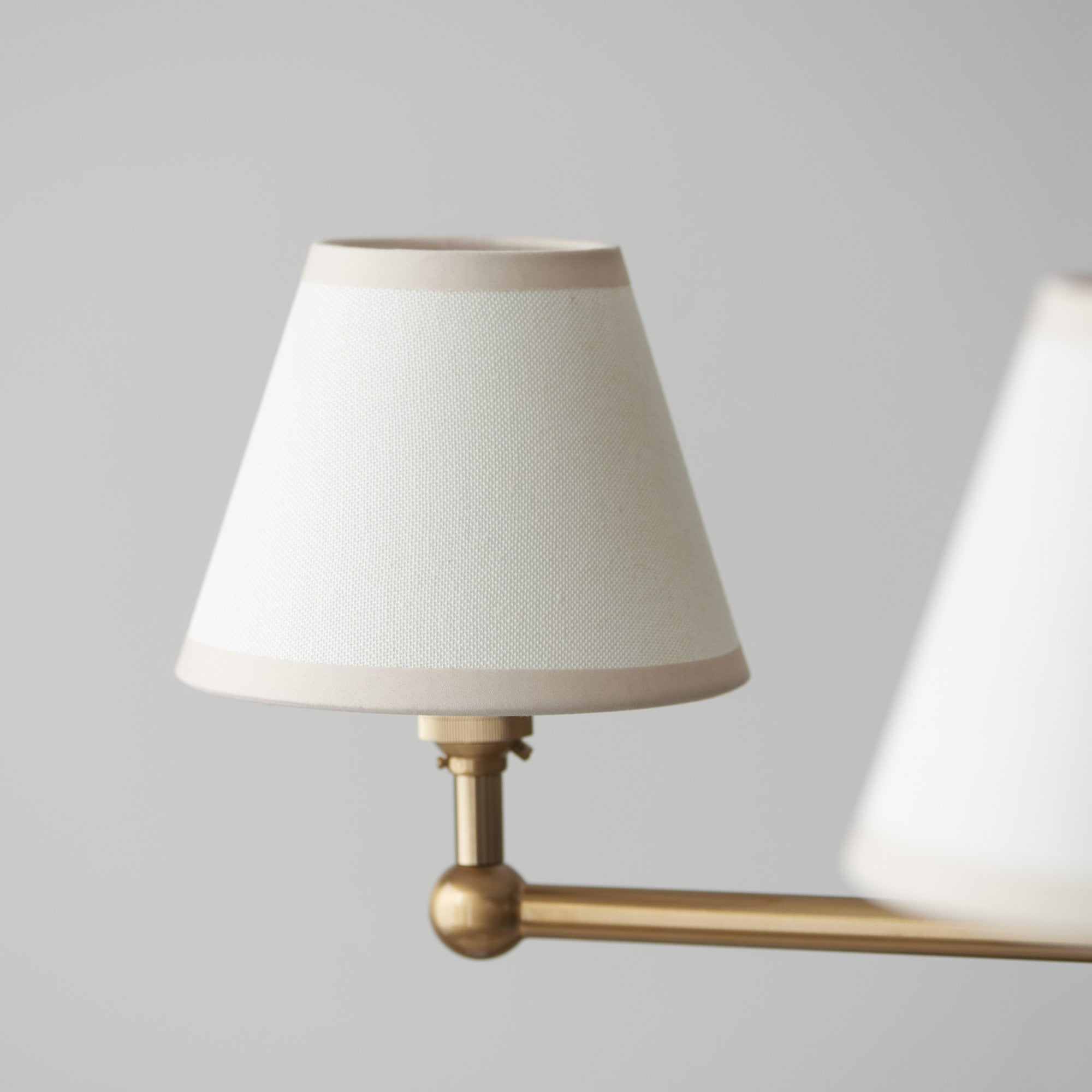 Endon Santiago Brushed Aged Brass 5 Light Pendant & Ivy 16cm Vintage White Shade