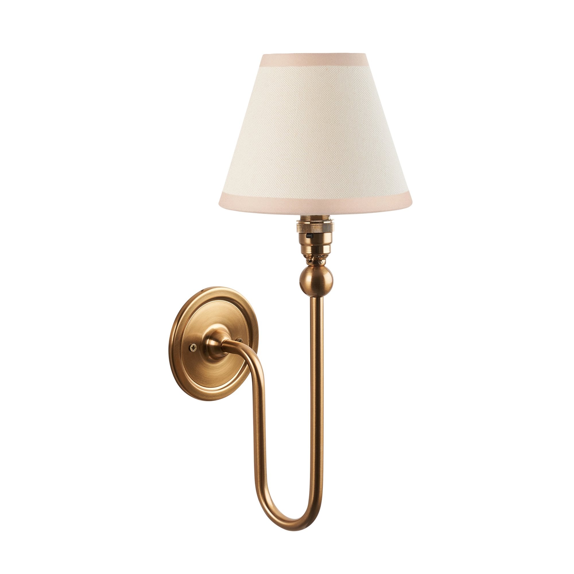 Endon Santiago Wall Light & Ivy 16cm Vintage White Shade