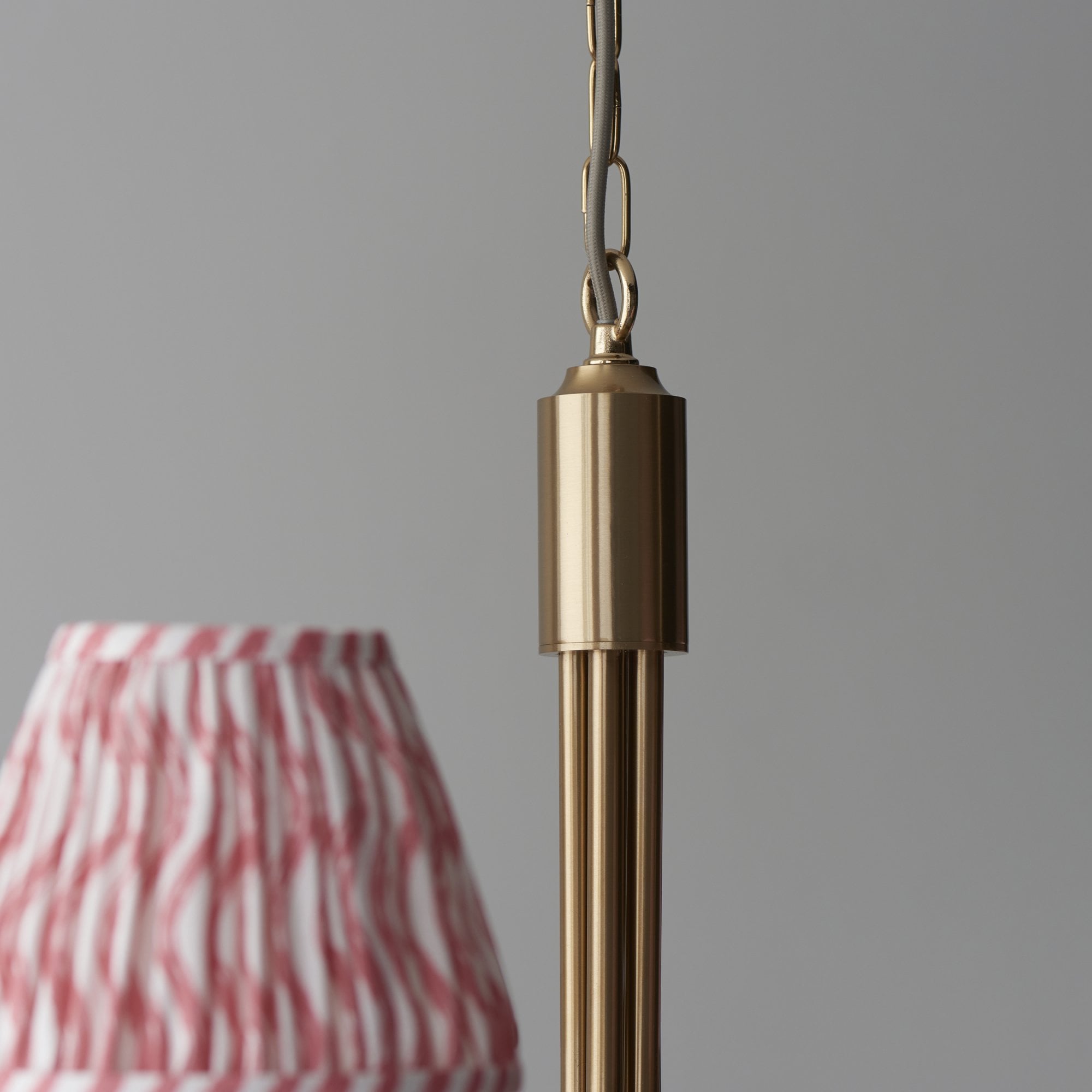 Endon Santiago Pendant & Ripple 16cm Coral Pink Shade