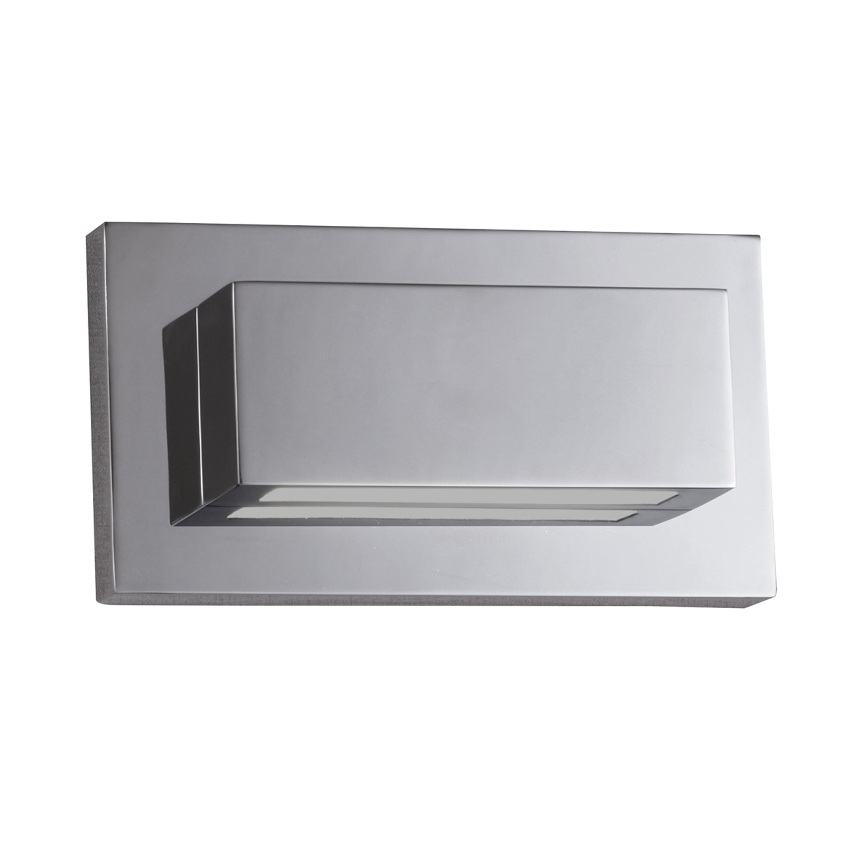 Searchlight Chrome 2 LED Oblong Wall Light With Up & Down Light