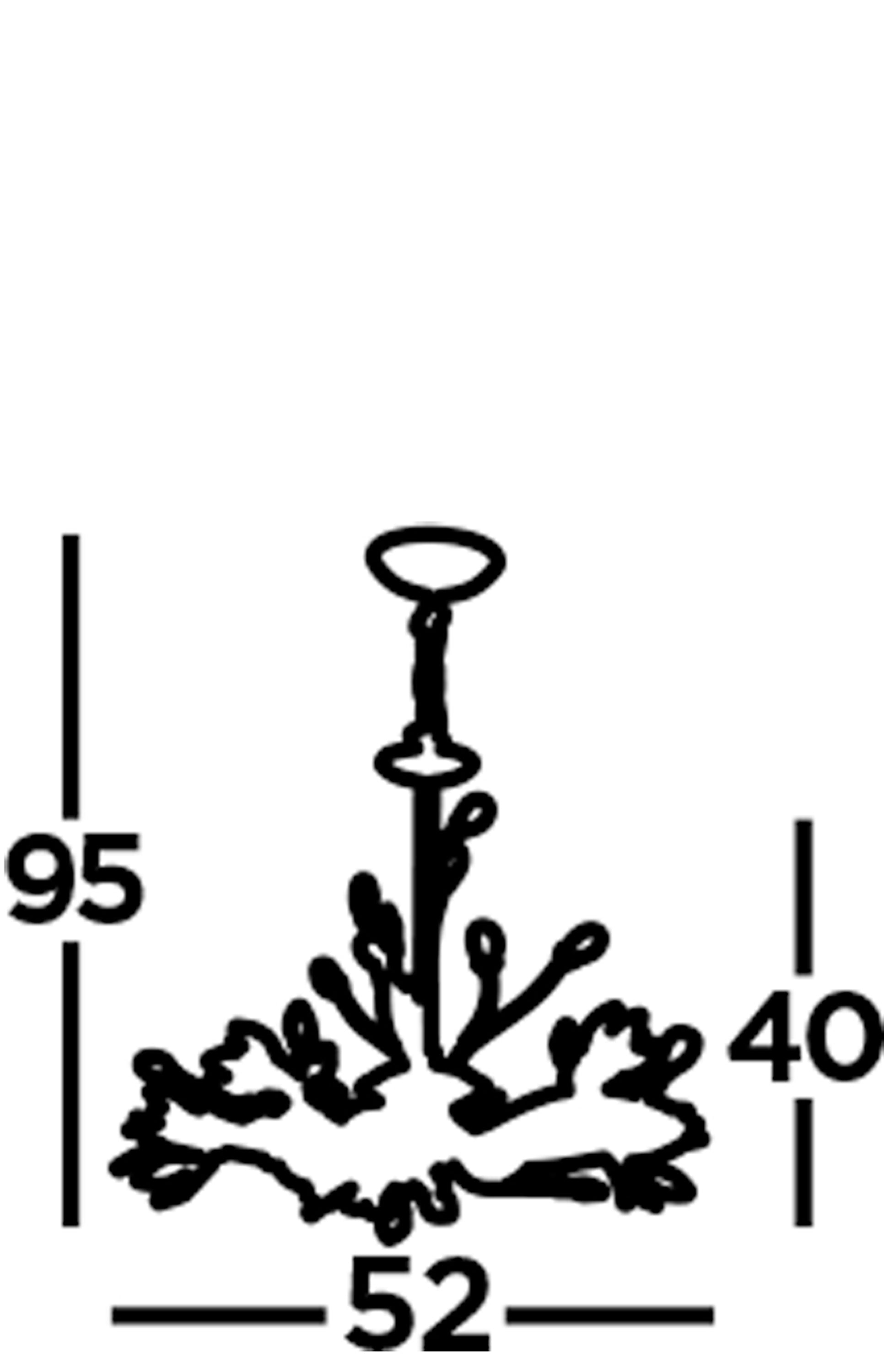 Searchlight Hallam 5 Light Ceiling Pendant - Chrome & Clear Glass