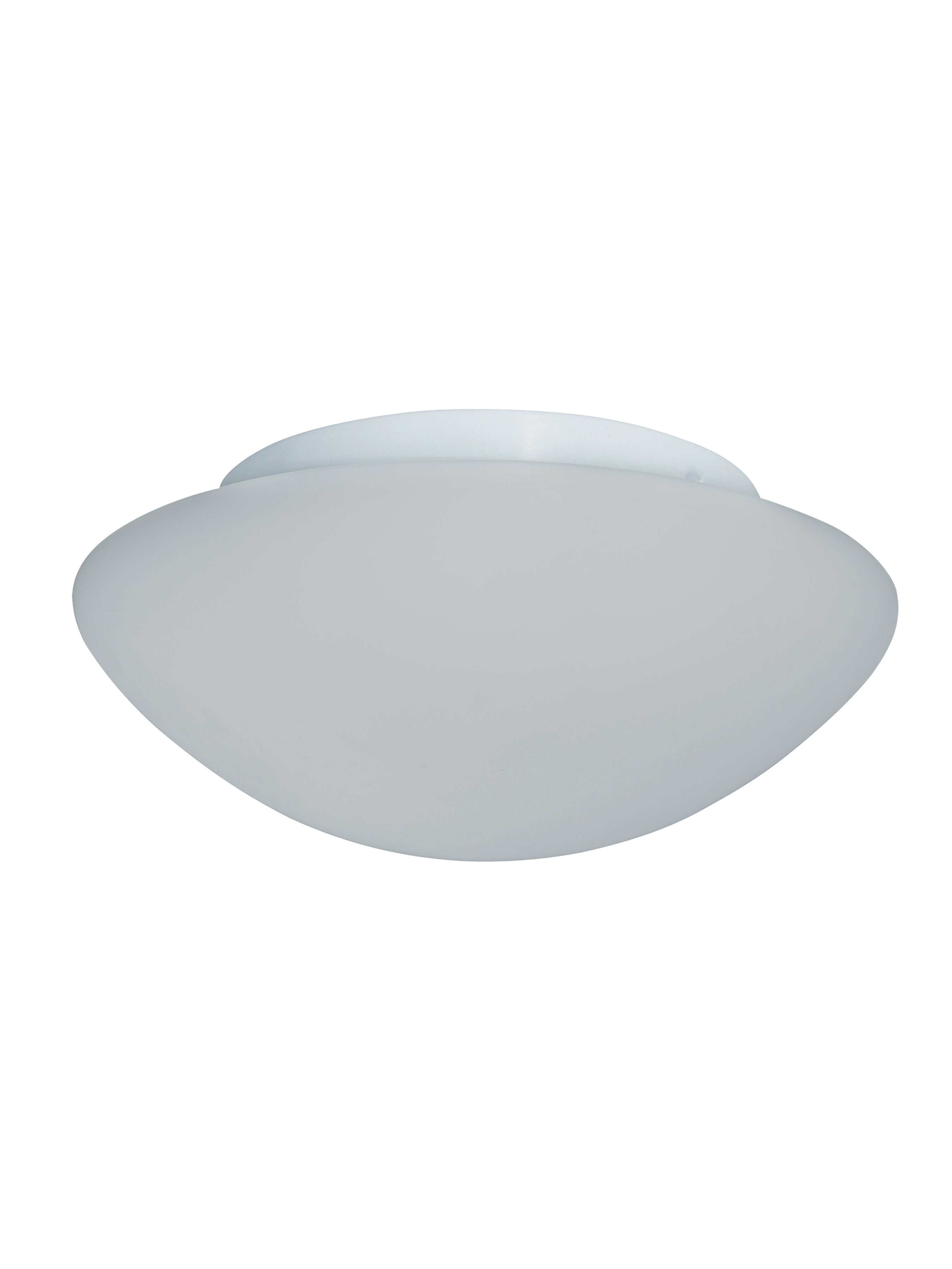 Searchlight Barmouth Bathroom Flush Fitting IP44 Single - White Opal Glass 23cm