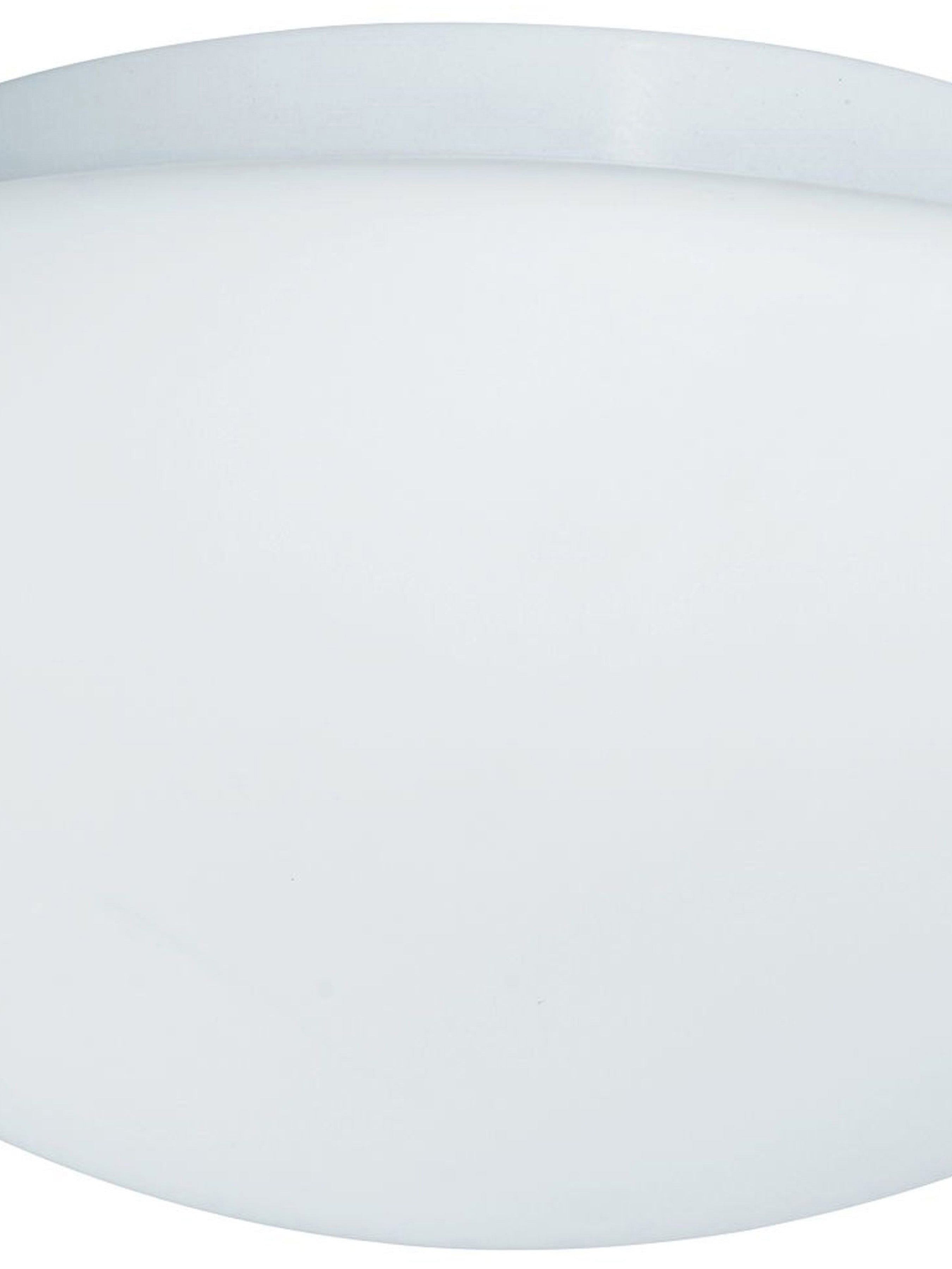 Searchlight Barmouth Bathroom Flush Fitting IP44 Single - White Opal Glass 23cm