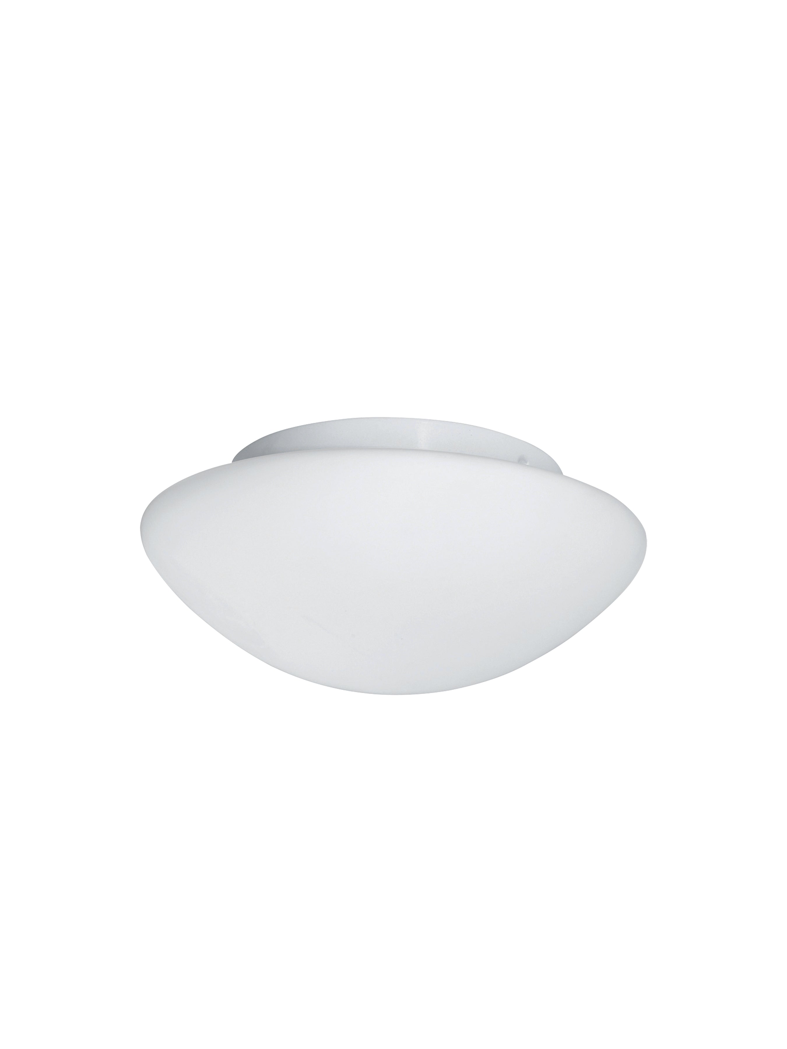 Searchlight Barmouth Bathroom Flush Fitting IP44 2 Light - White Opal Glass 28cm